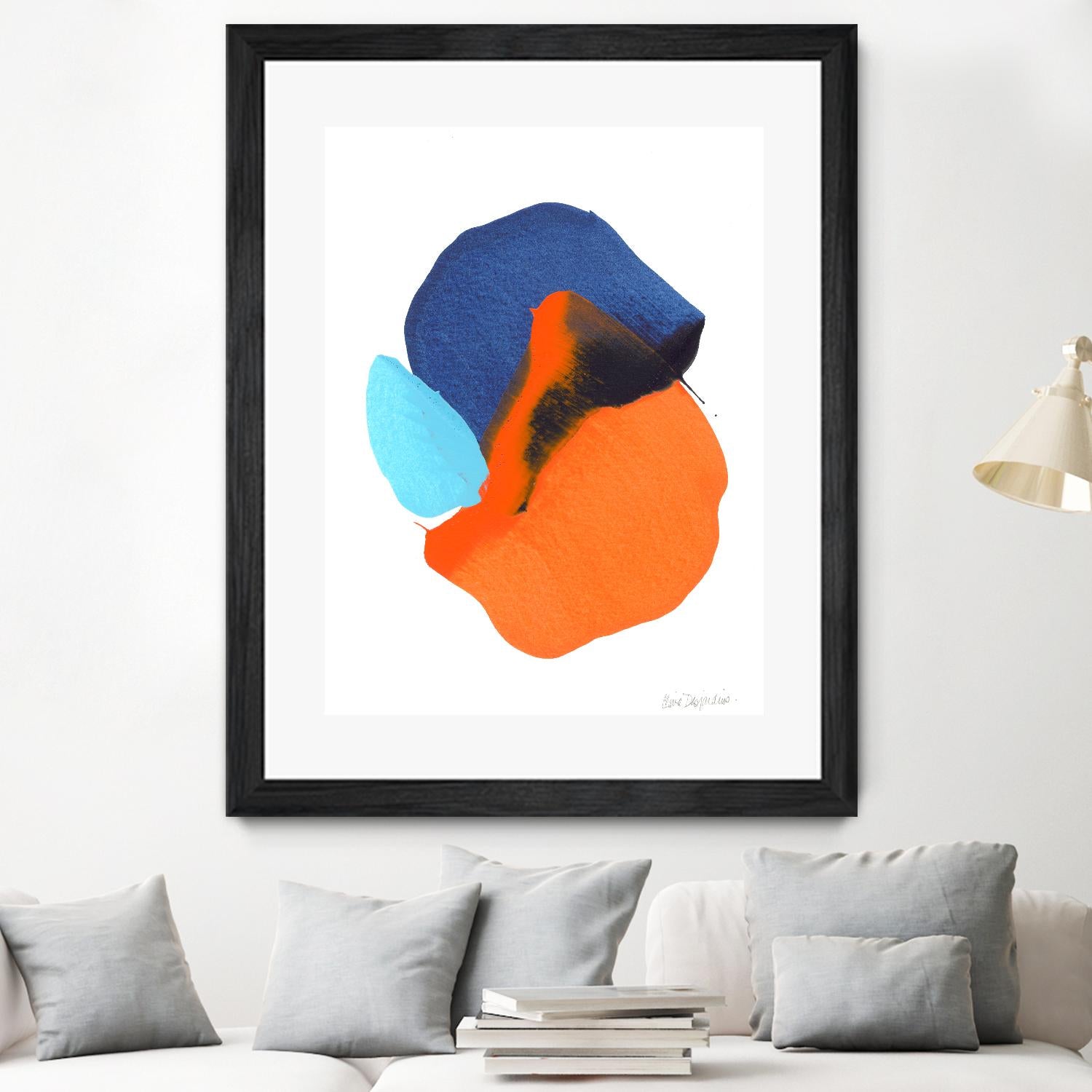 The space in between 63 by Claire Desjardins on GIANT ART - orange abstract