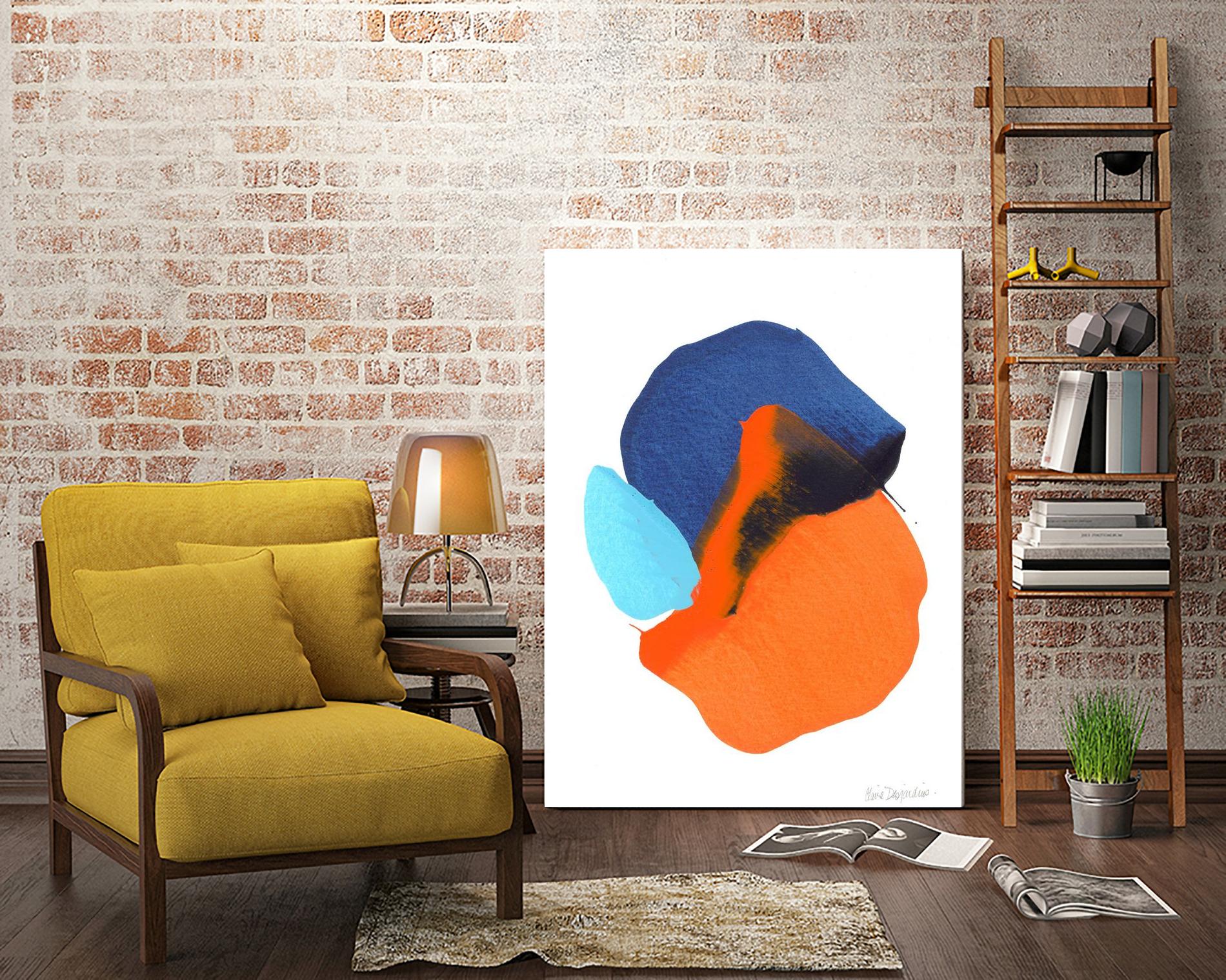 The space in between 63 by Claire Desjardins on GIANT ART - orange abstract
