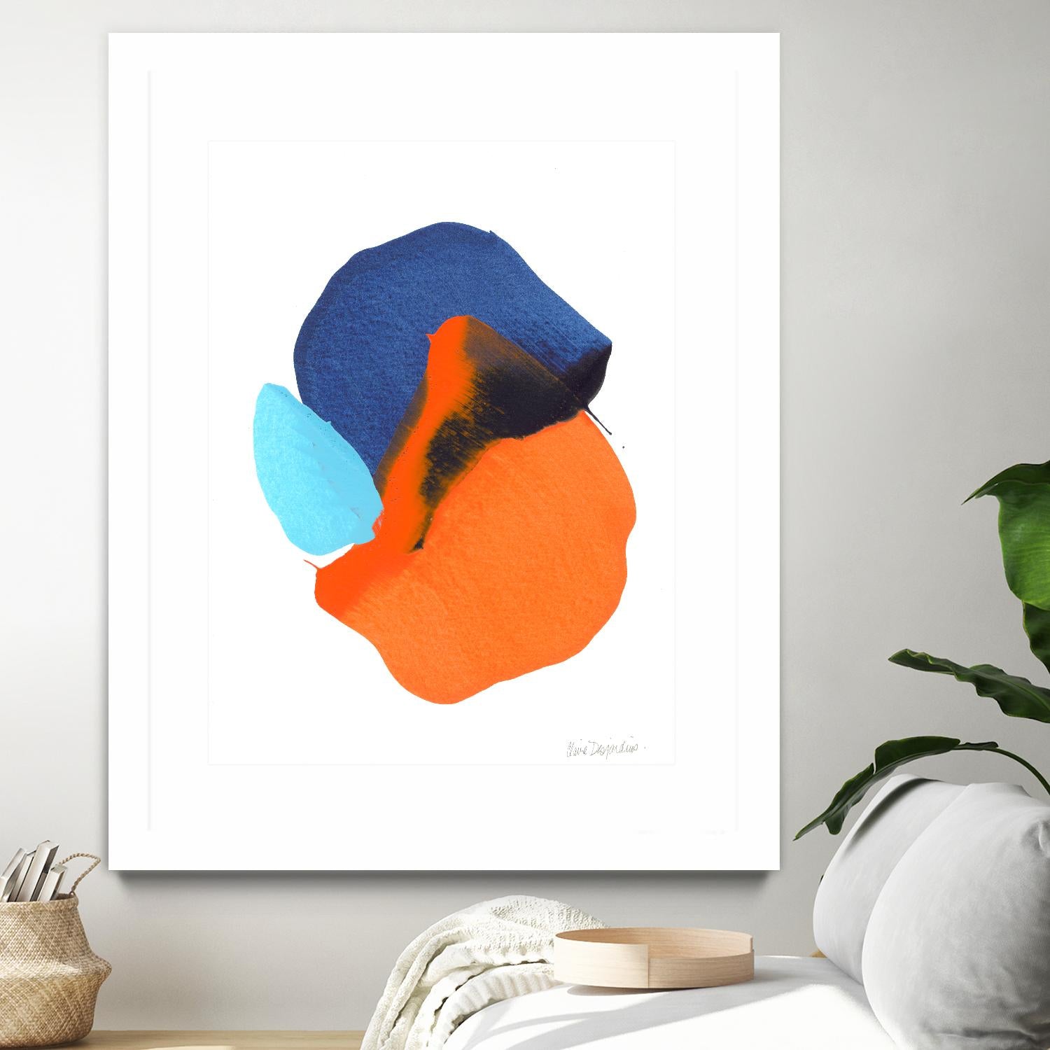 The space in between 63 by Claire Desjardins on GIANT ART - orange abstract