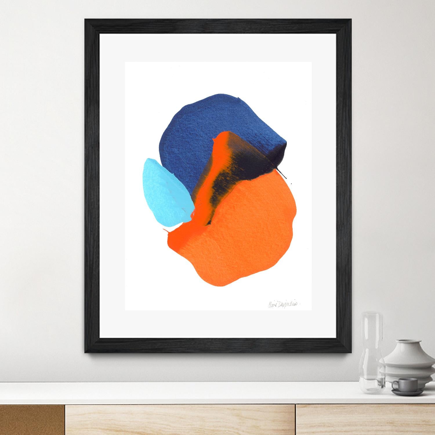 The space in between 63 by Claire Desjardins on GIANT ART - orange abstract