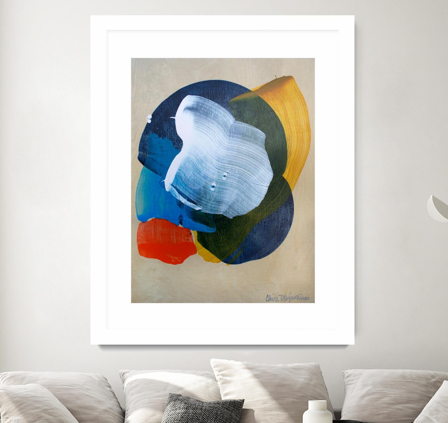 SoCal 01 by Claire Desjardins on GIANT ART - red abstract canadian