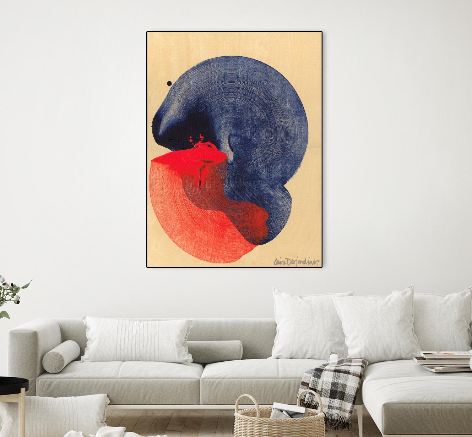 Socal 04 by Claire Desjardins on GIANT ART - red abstract