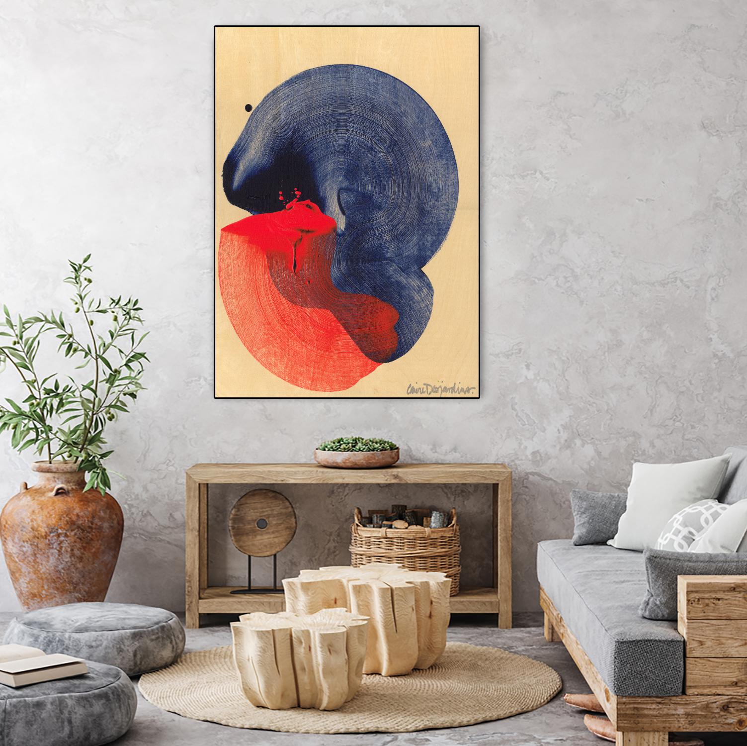 Socal 04 by Claire Desjardins on GIANT ART - red abstract