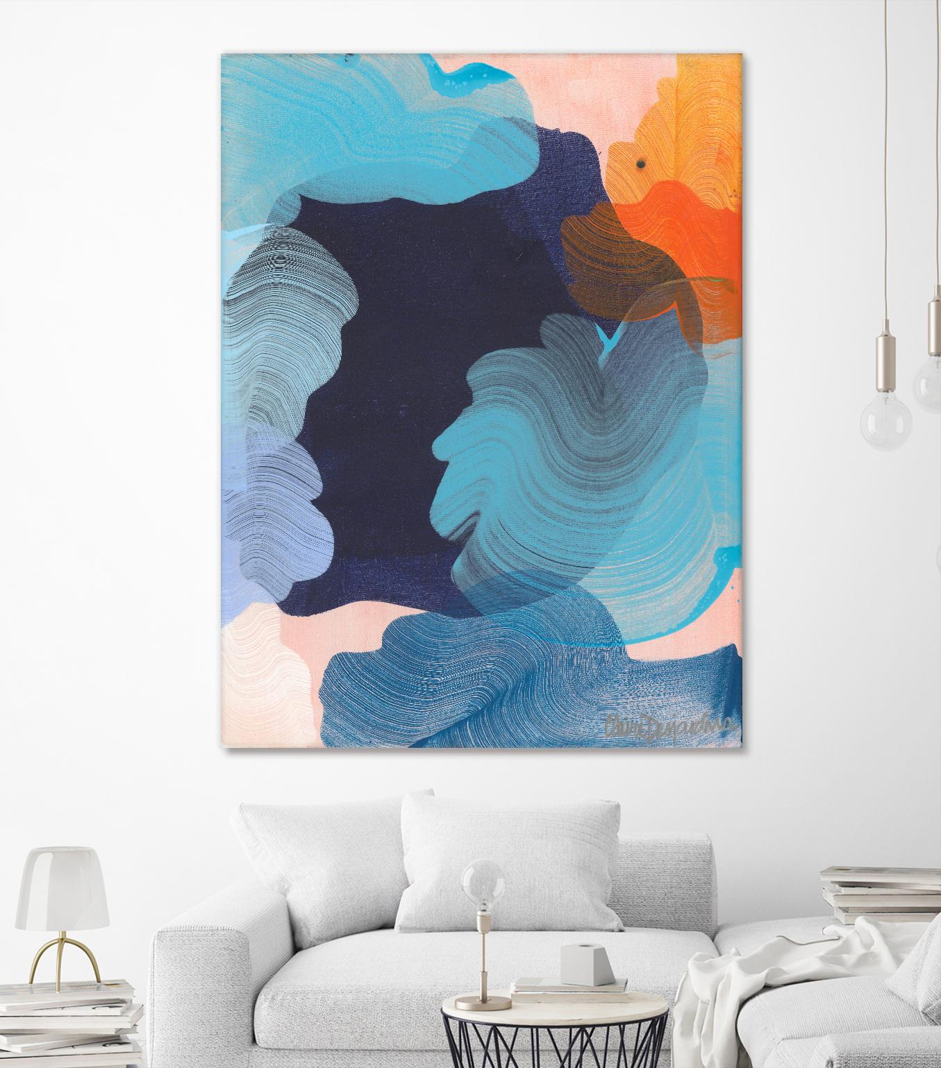 Thinking about it by Claire Desjardins on GIANT ART - blue abstract