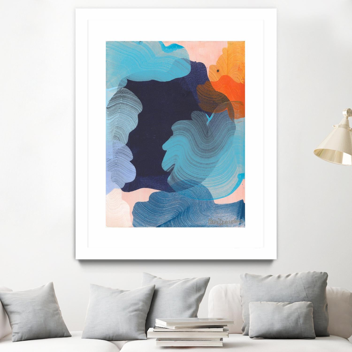 Thinking about it by Claire Desjardins on GIANT ART - orange abstract canadian