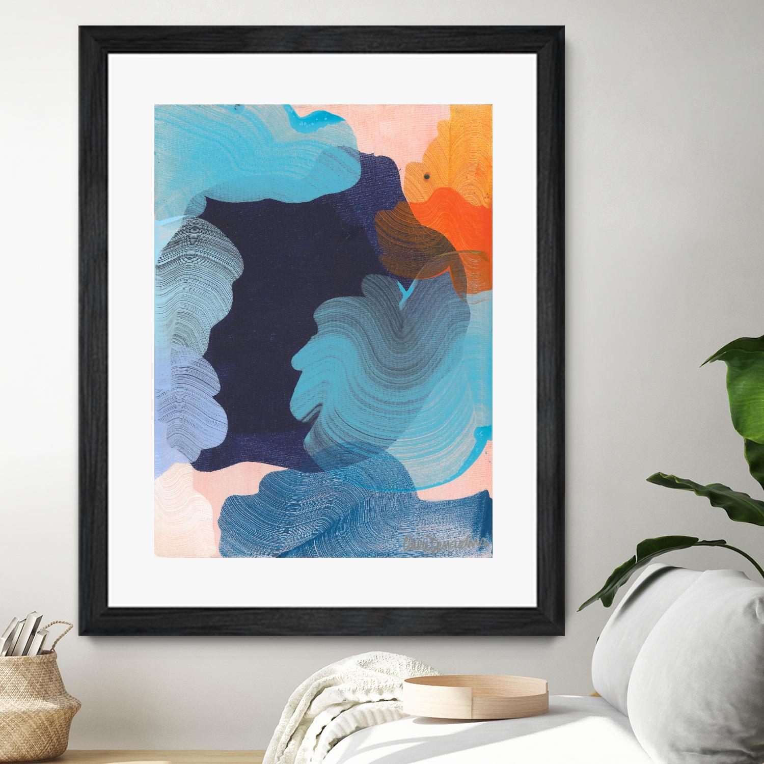 Thinking about it by Claire Desjardins on GIANT ART - orange abstract canadian