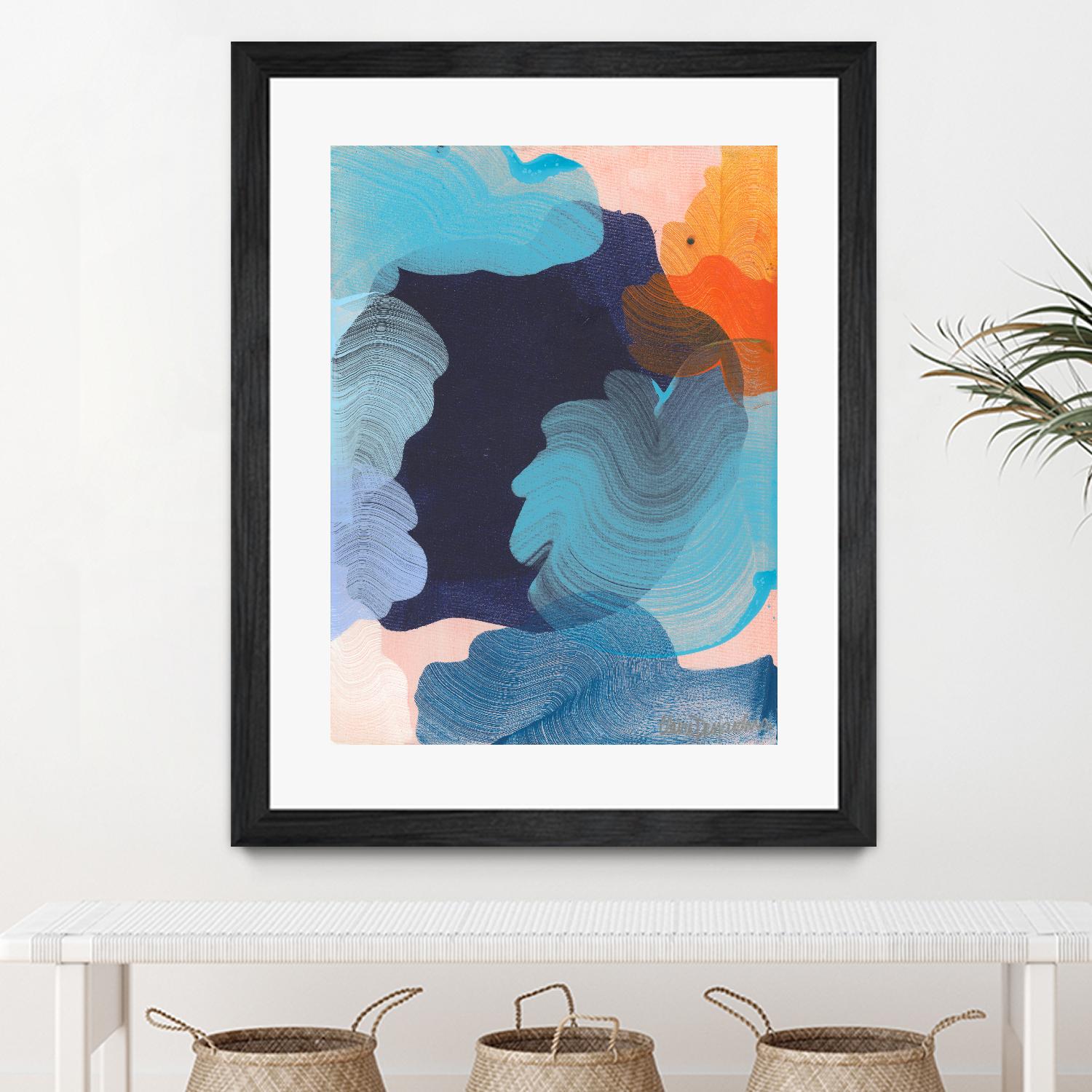 Thinking about it by Claire Desjardins on GIANT ART - orange abstract canadian