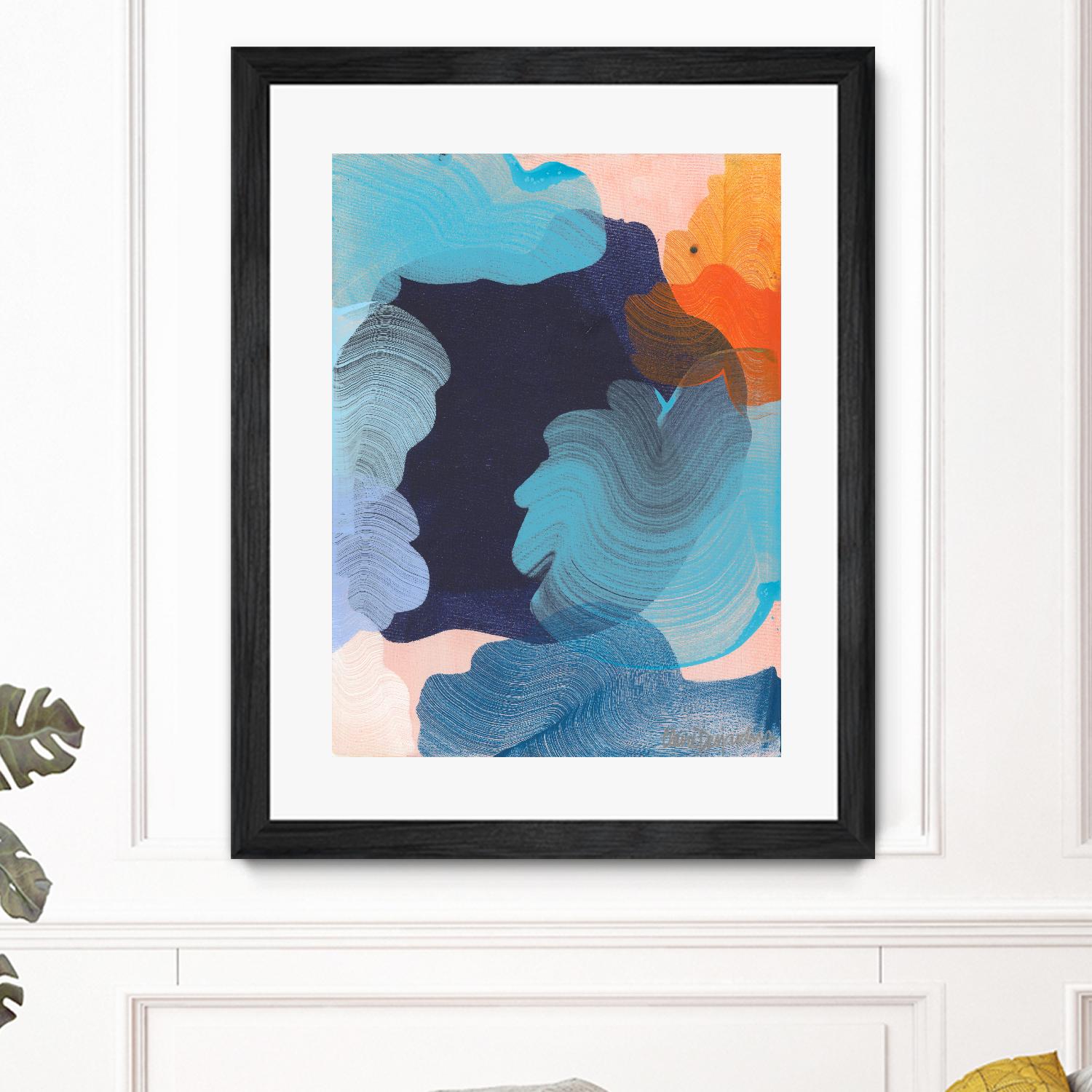 Thinking about it by Claire Desjardins on GIANT ART - orange abstract canadian