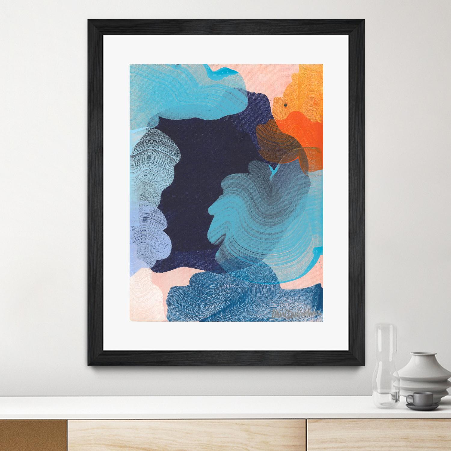 Thinking about it by Claire Desjardins on GIANT ART - orange abstract canadian