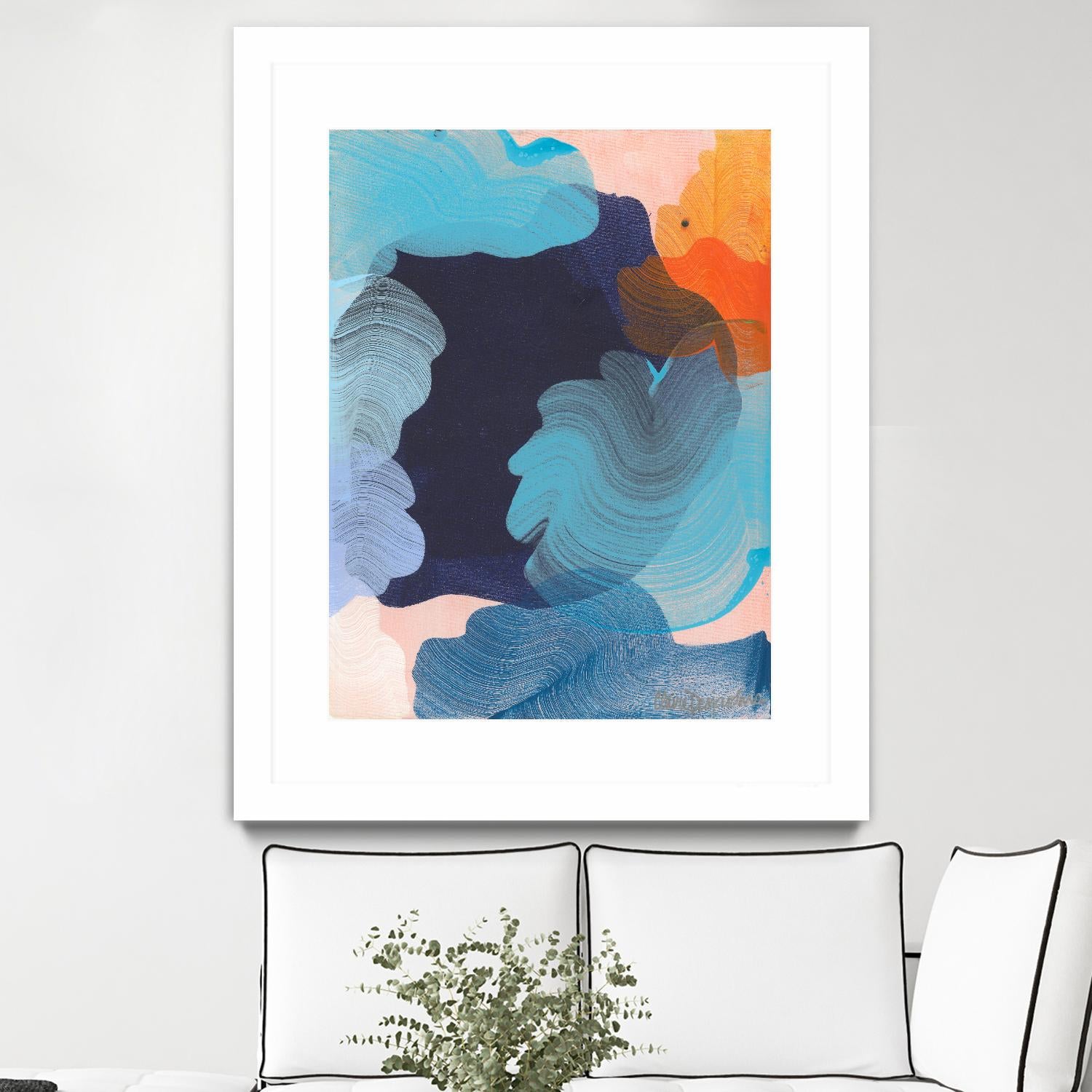 Thinking about it by Claire Desjardins on GIANT ART - orange abstract canadian