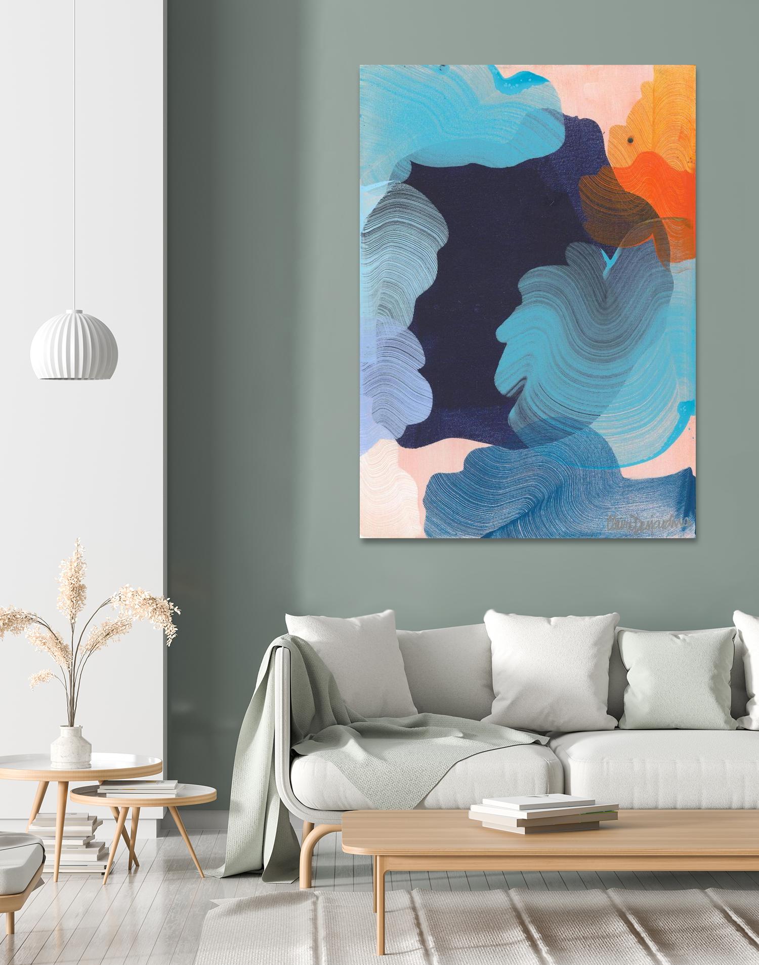 Thinking about it by Claire Desjardins on GIANT ART - orange abstract canadian