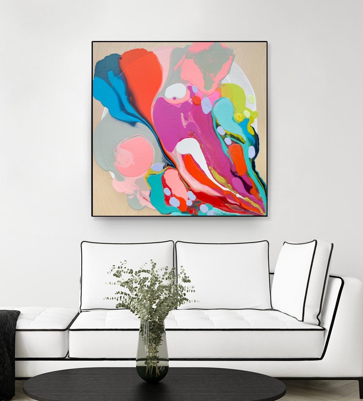 A mending Hand by Claire Desjardins on GIANT ART - orange abstract