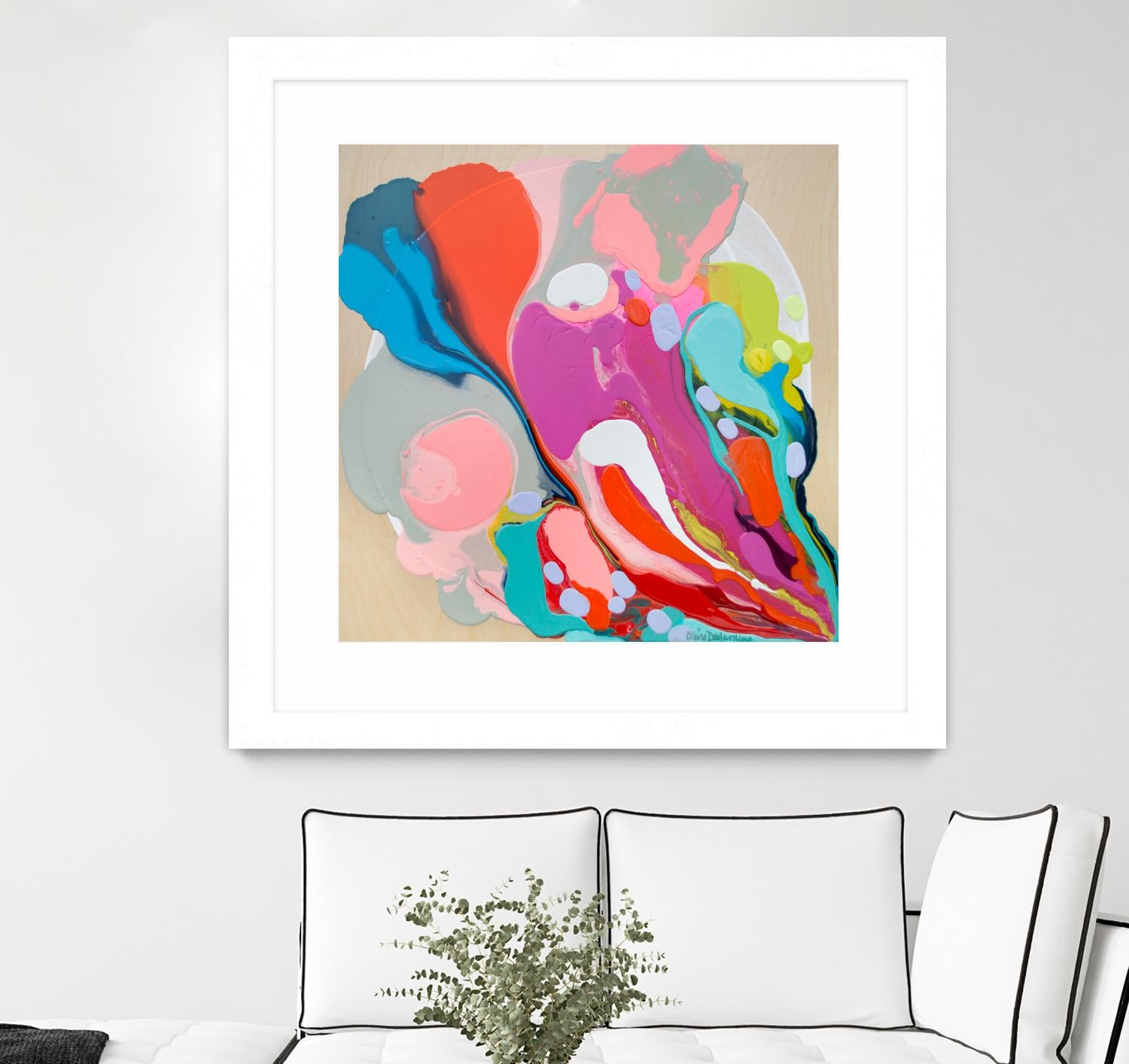 A mending Hand by Claire Desjardins on GIANT ART - orange abstract