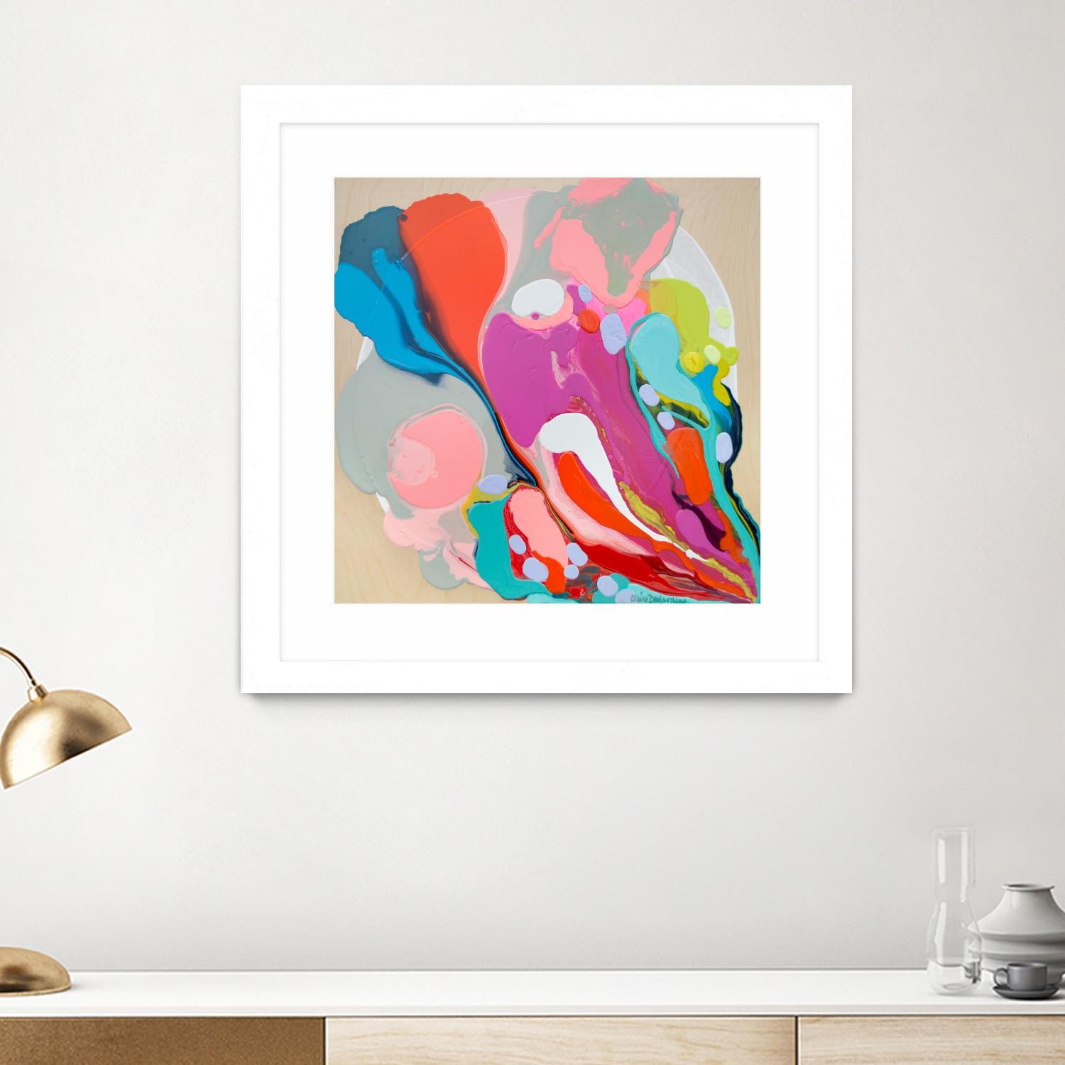 A mending Hand by Claire Desjardins on GIANT ART - orange abstract