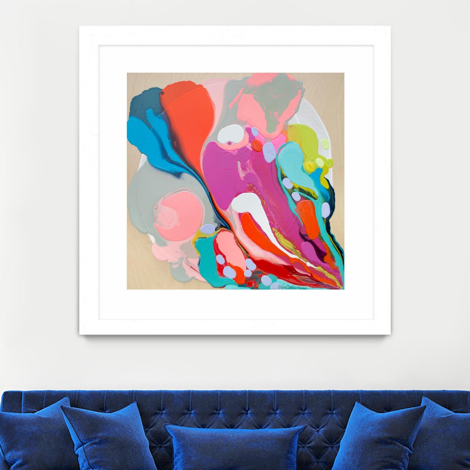 A mending Hand by Claire Desjardins on GIANT ART - orange abstract