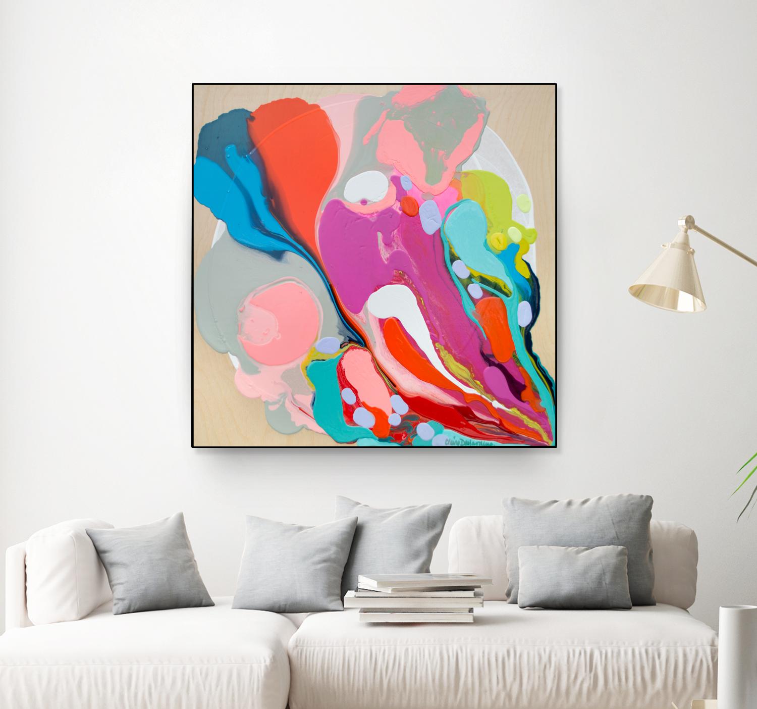 A mending Hand by Claire Desjardins on GIANT ART - orange abstract