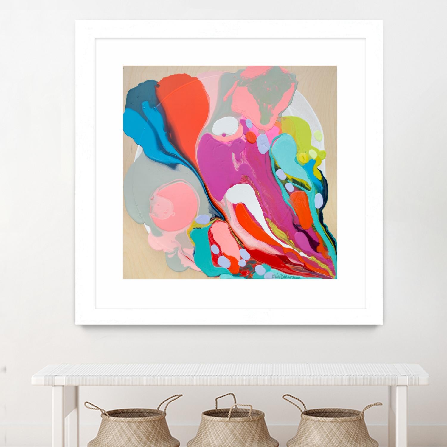 A mending Hand by Claire Desjardins on GIANT ART - orange abstract