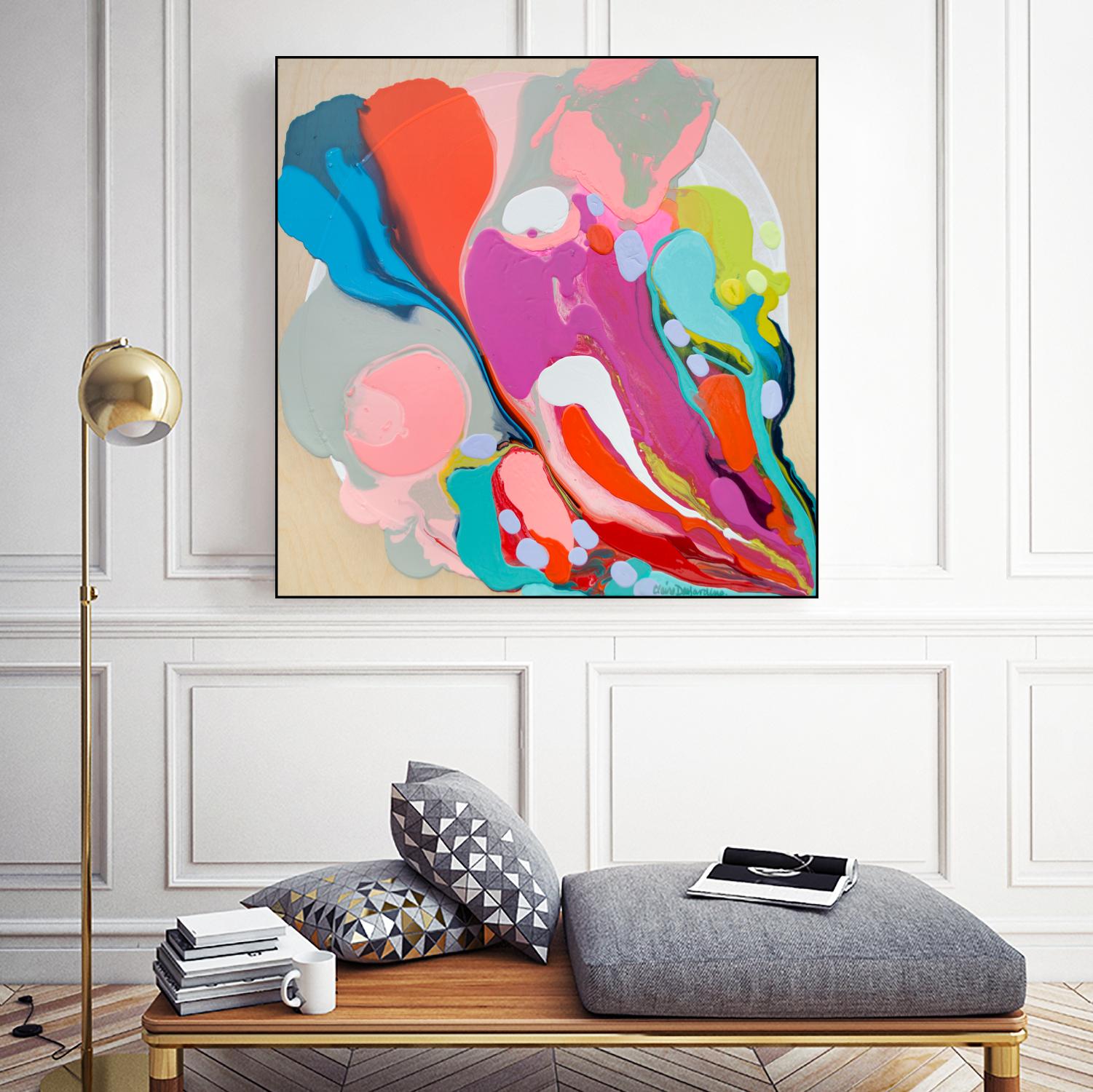 A mending Hand by Claire Desjardins on GIANT ART - orange abstract