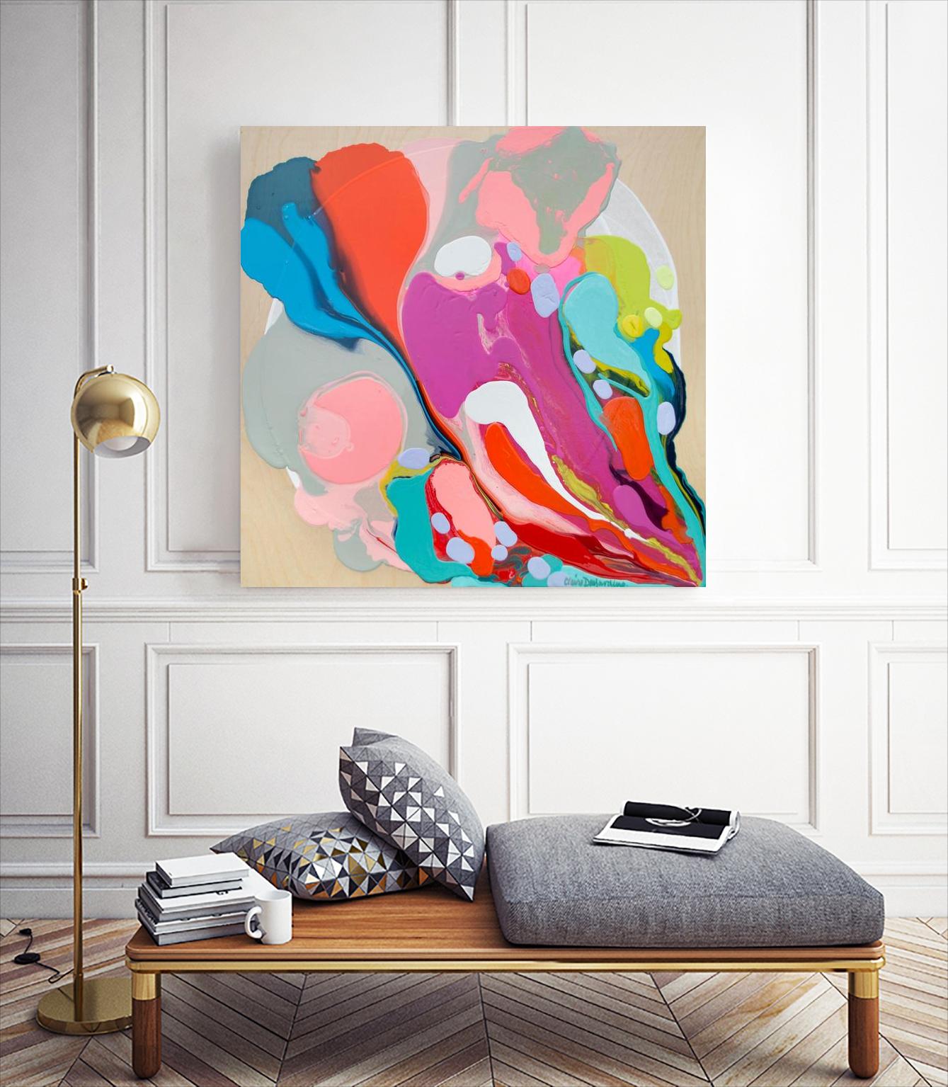 A mending Hand by Claire Desjardins on GIANT ART - orange abstract canadian