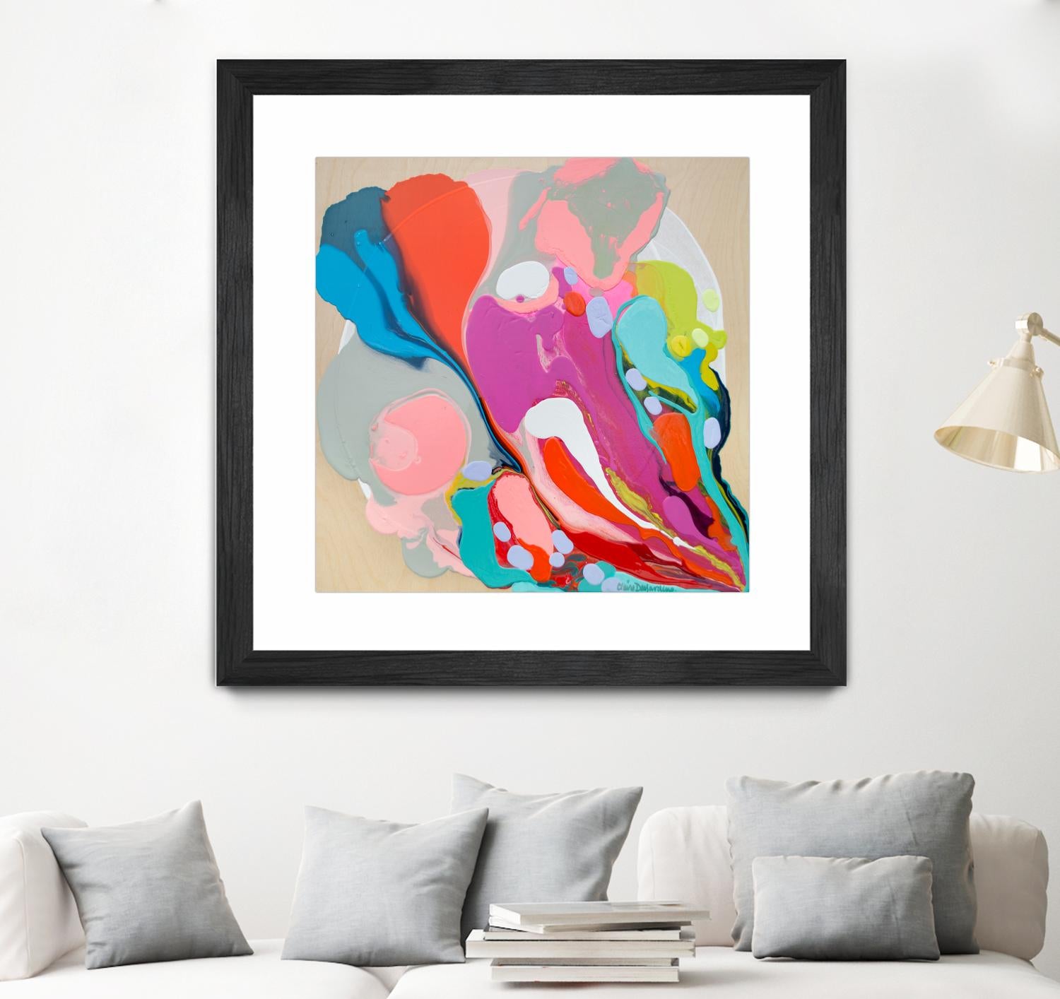 A mending Hand by Claire Desjardins on GIANT ART - orange abstract