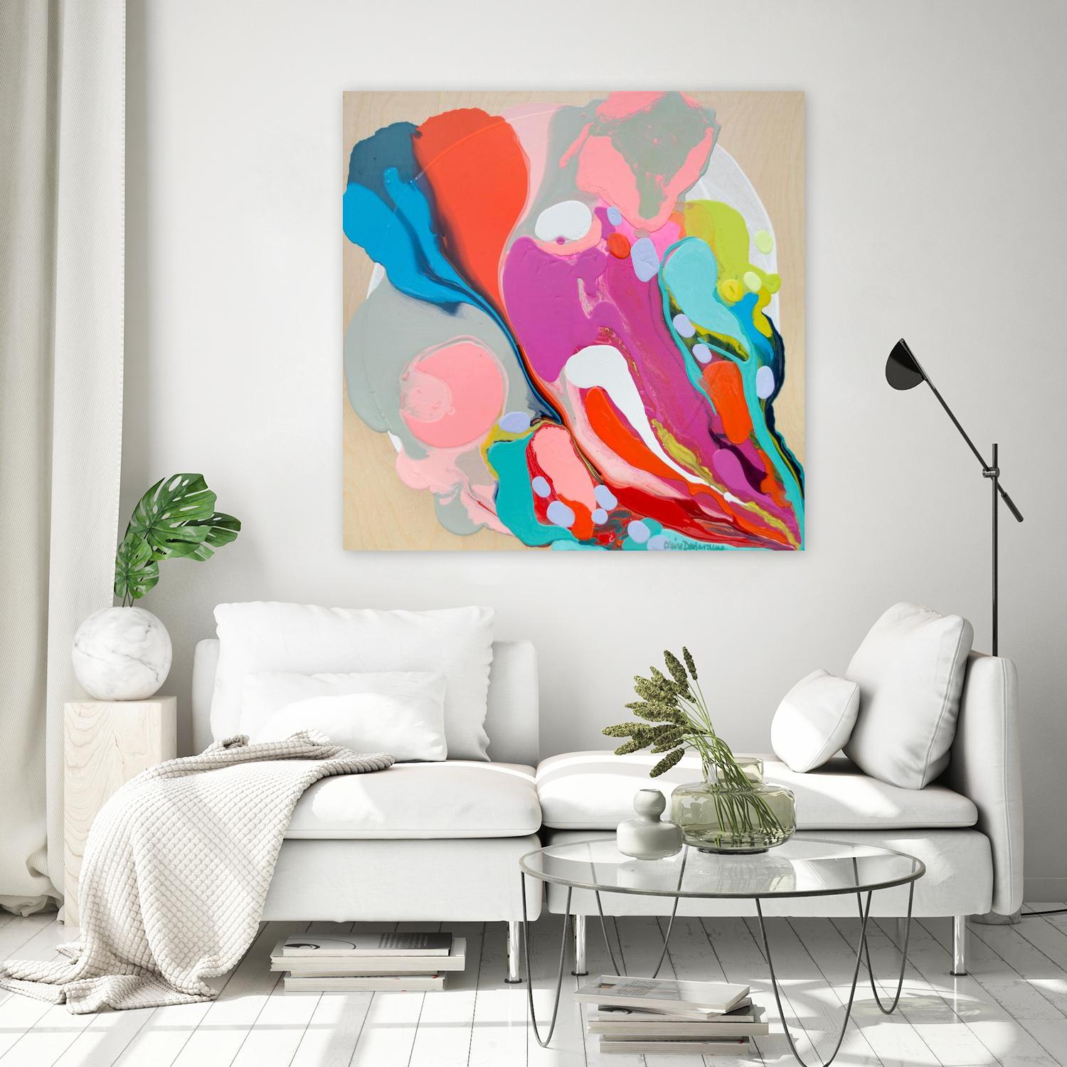 A mending Hand by Claire Desjardins on GIANT ART - orange abstract canadian