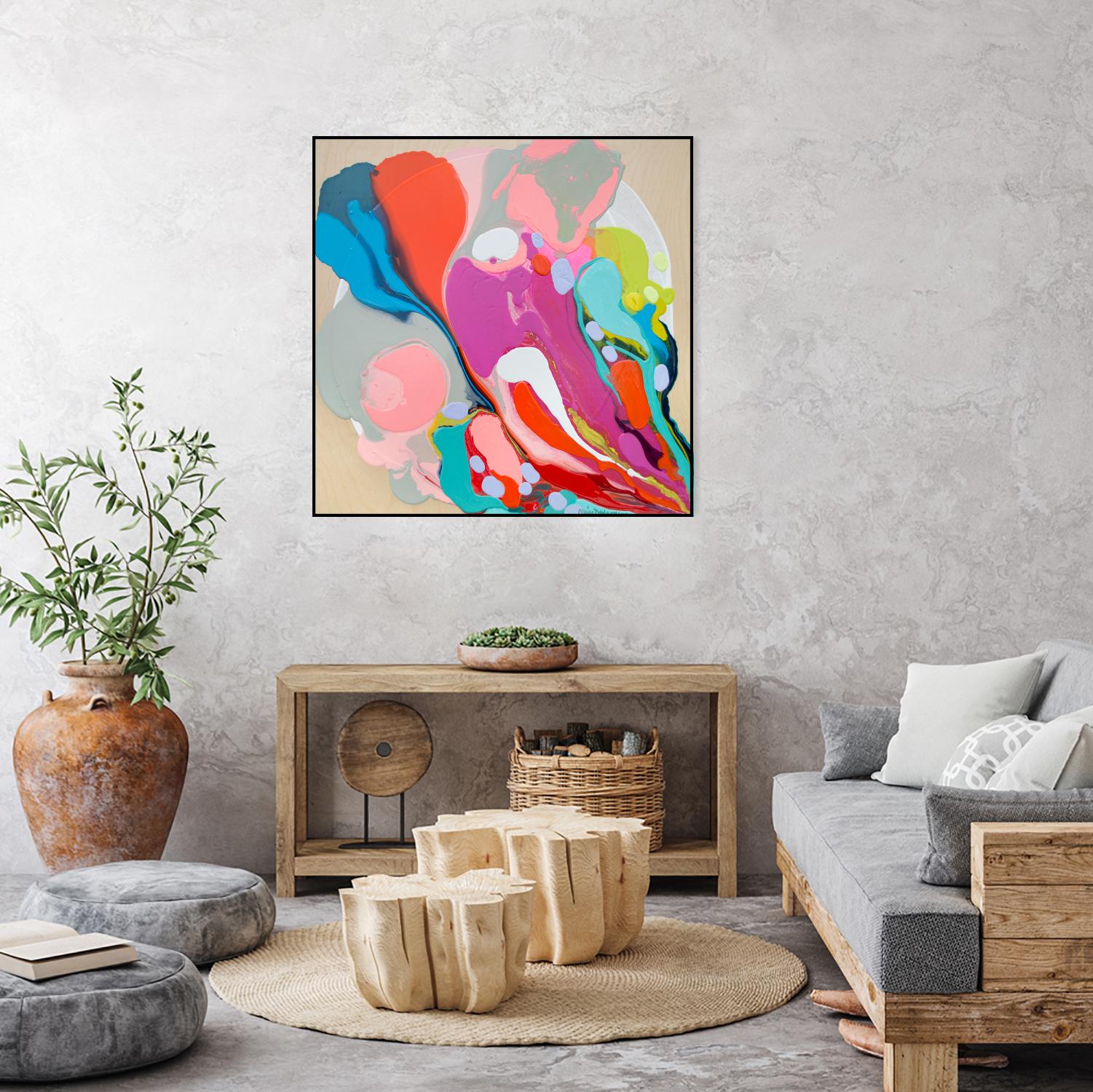 A mending Hand by Claire Desjardins on GIANT ART - orange abstract