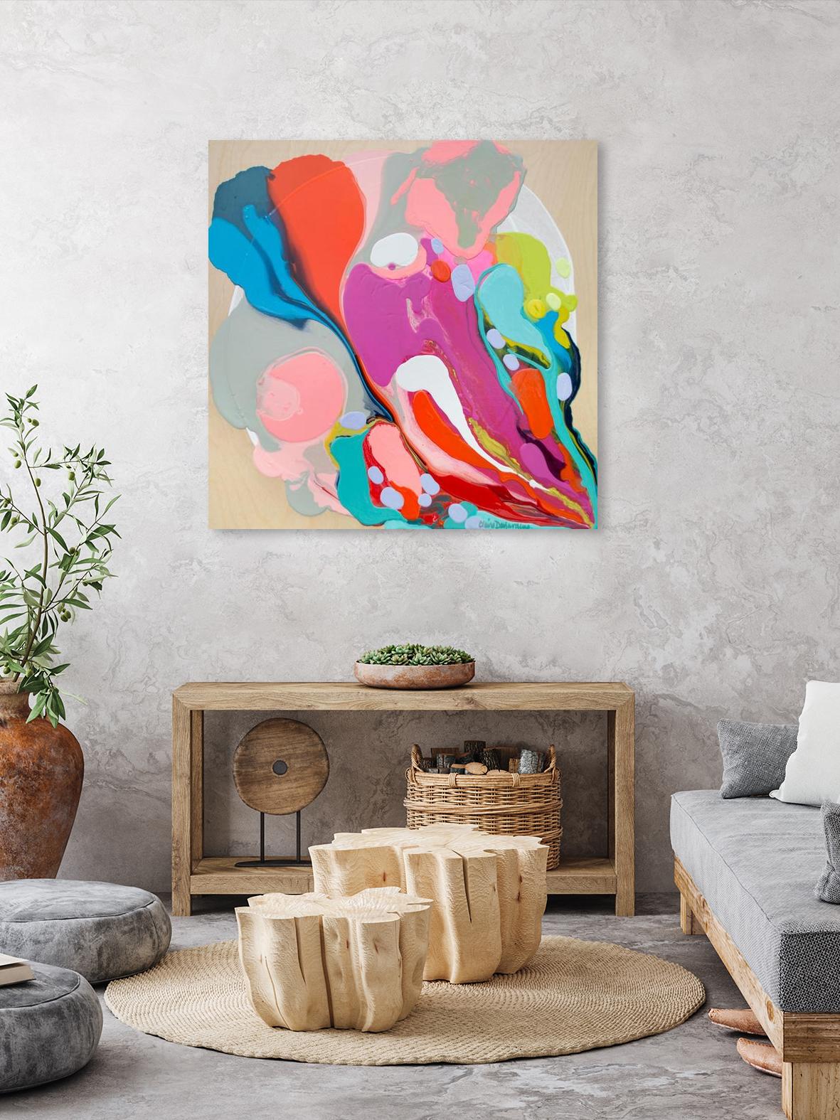 A mending Hand by Claire Desjardins on GIANT ART - orange abstract canadian