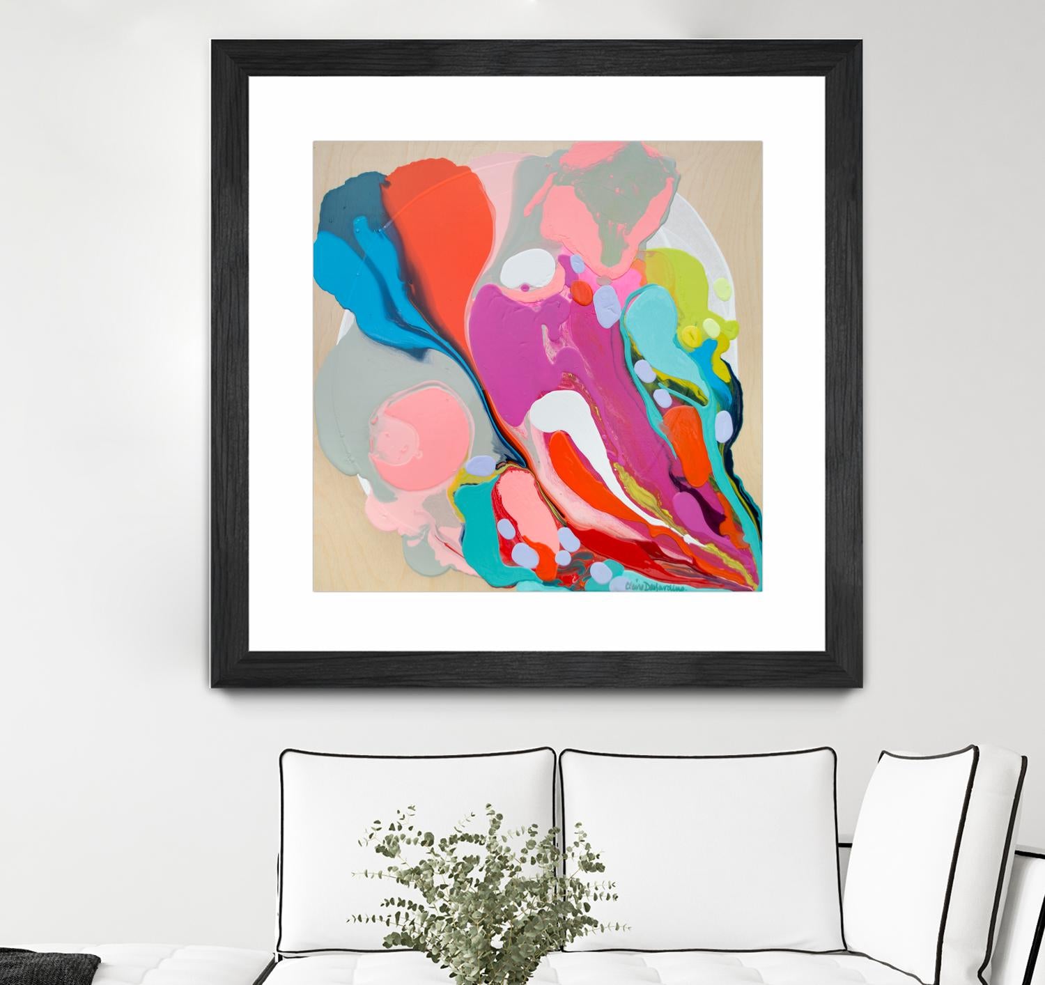 A mending Hand by Claire Desjardins on GIANT ART - orange abstract