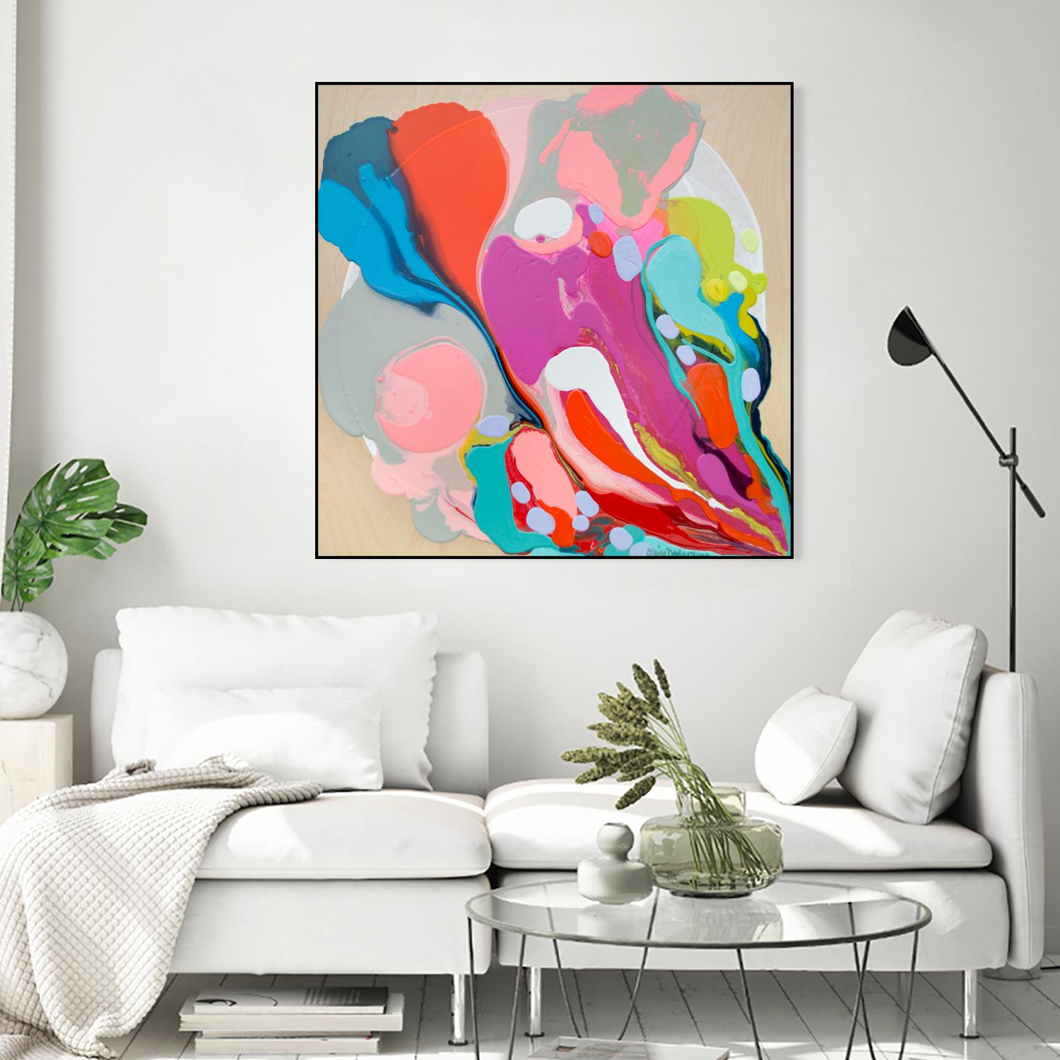 A mending Hand by Claire Desjardins on GIANT ART - orange abstract