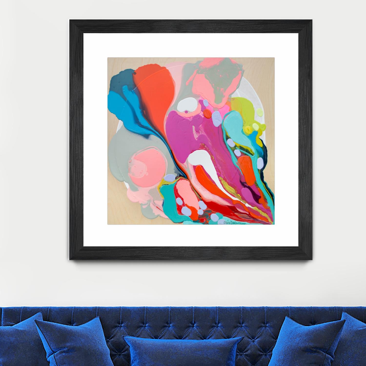 A mending Hand by Claire Desjardins on GIANT ART - orange abstract