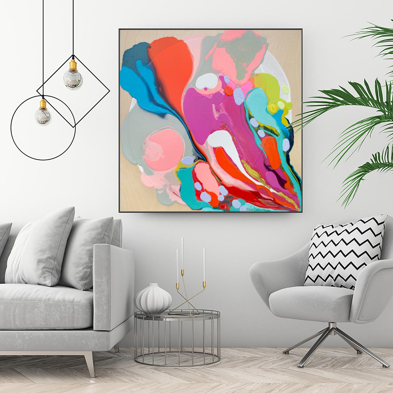 A mending Hand by Claire Desjardins on GIANT ART - orange abstract