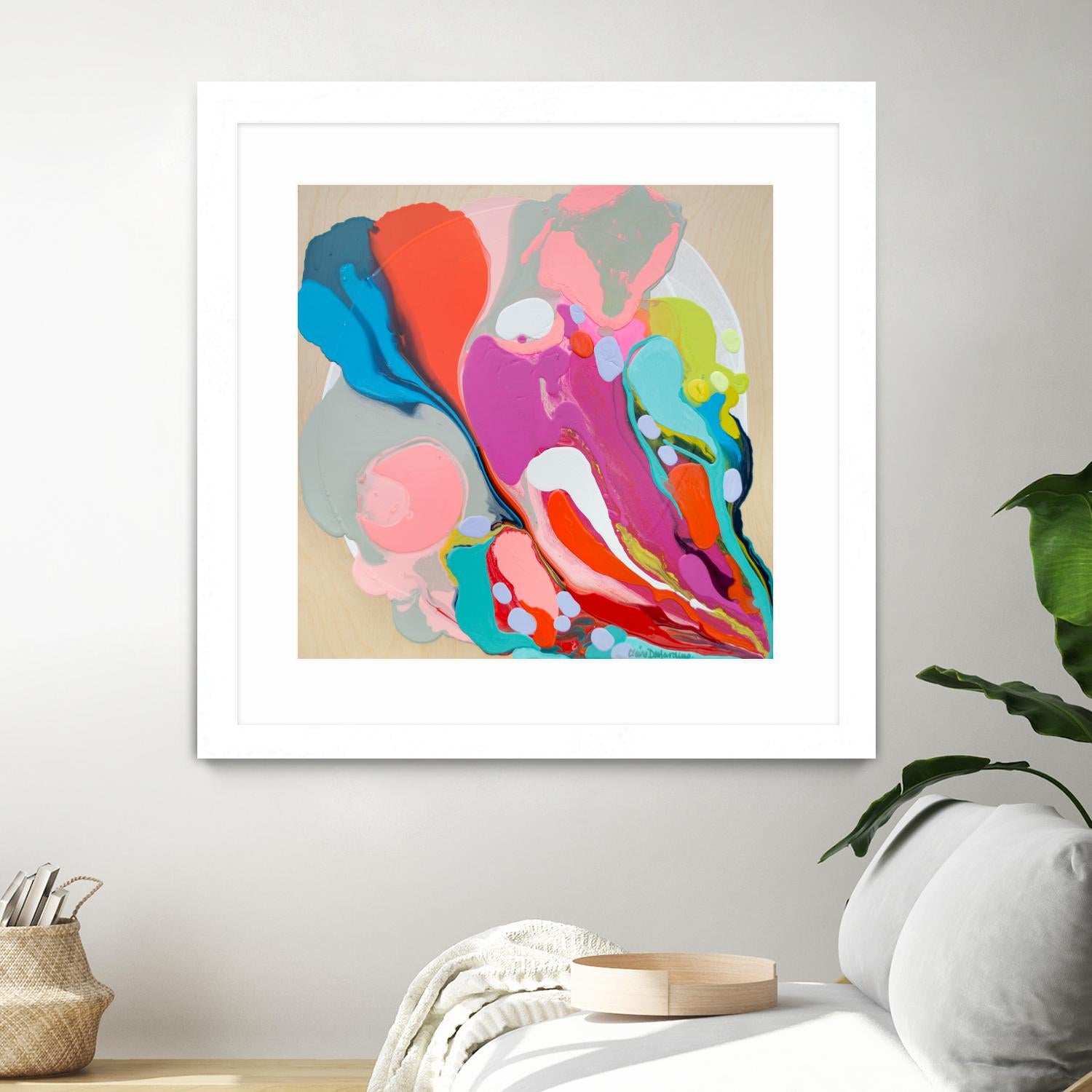 A mending Hand by Claire Desjardins on GIANT ART - orange abstract