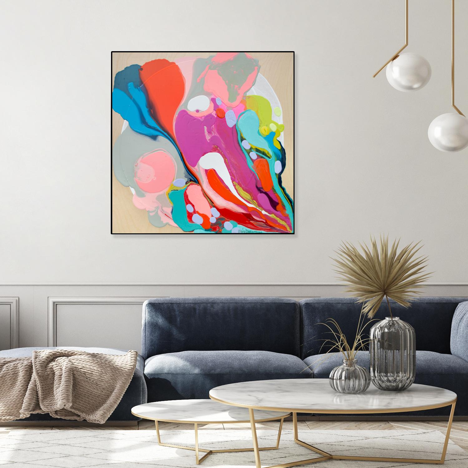 A mending Hand by Claire Desjardins on GIANT ART - orange abstract