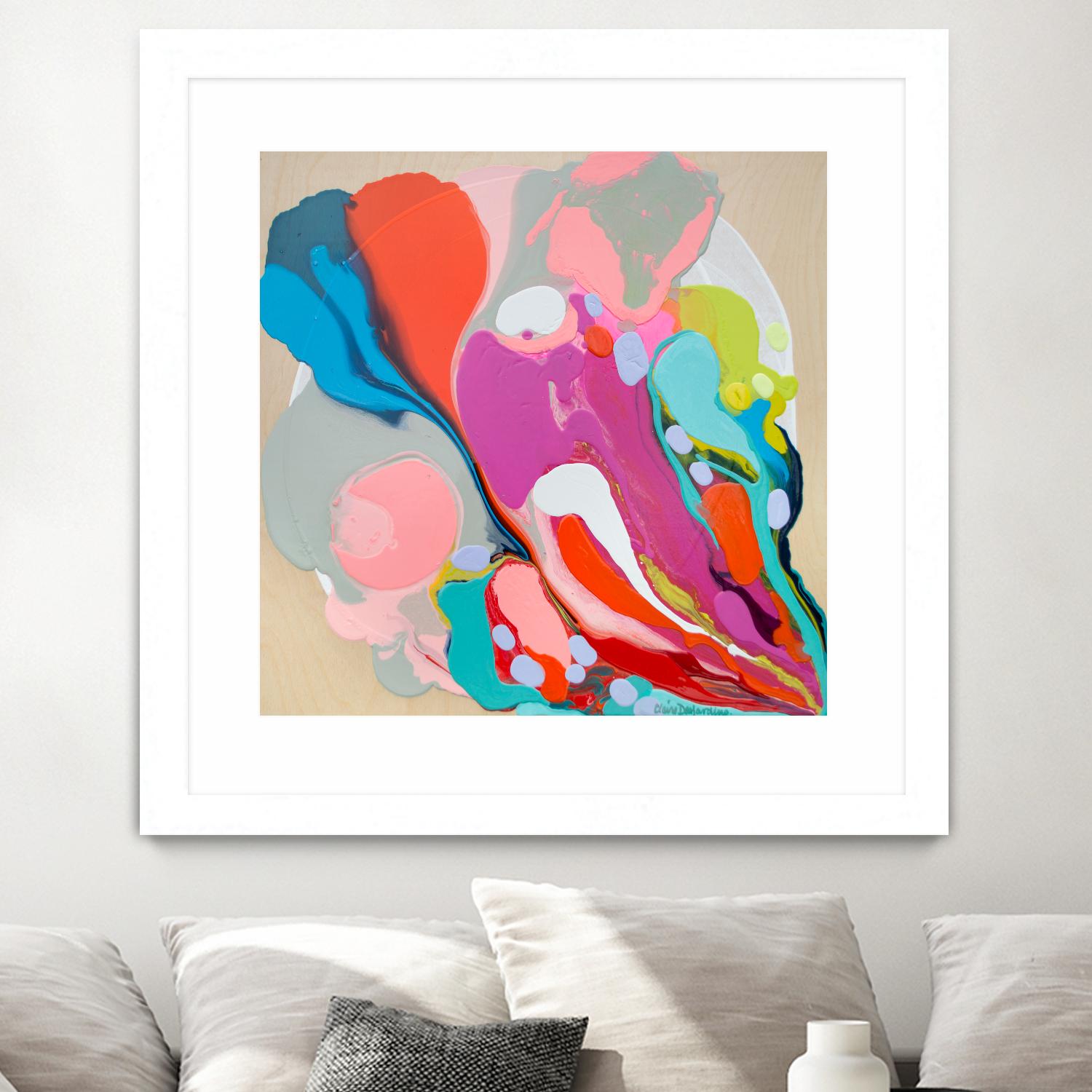 A mending Hand by Claire Desjardins on GIANT ART - orange abstract