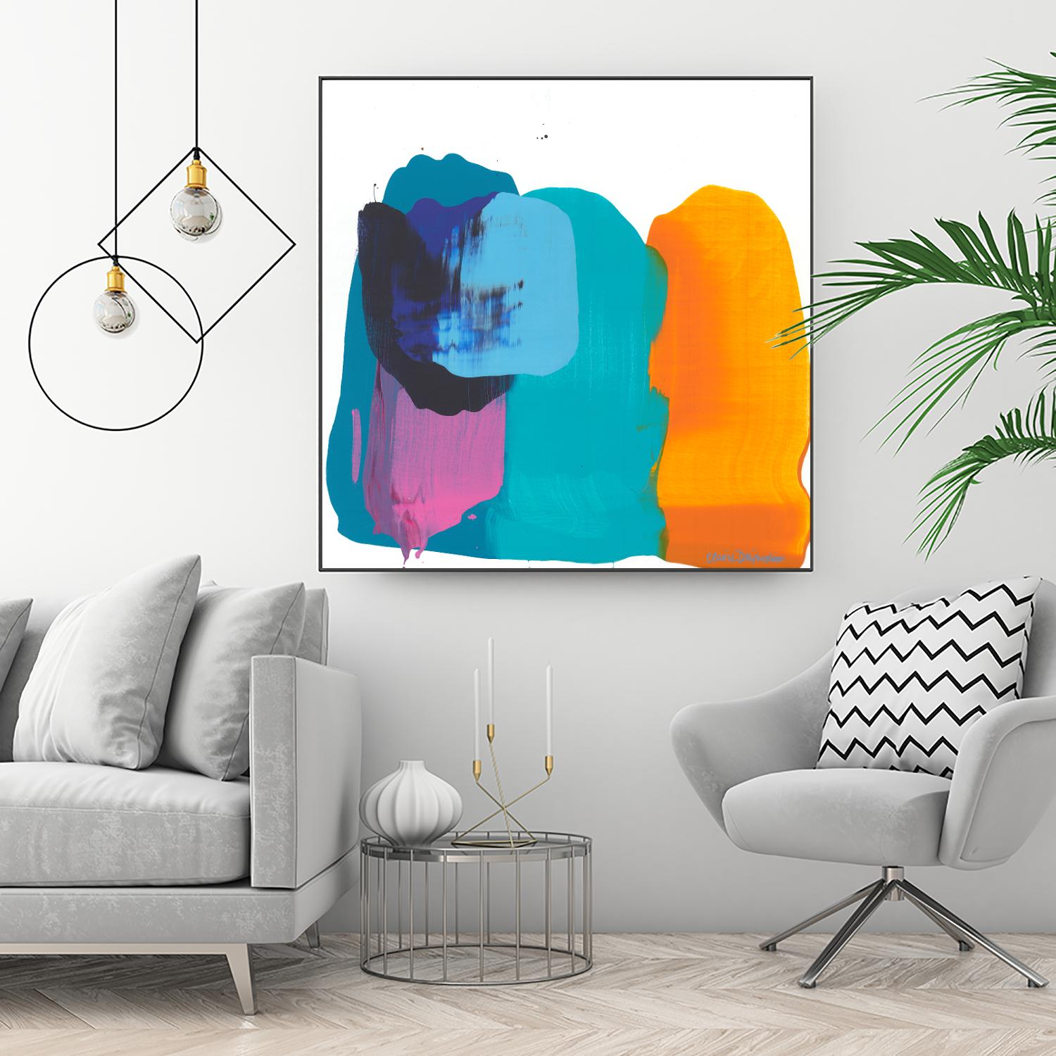 Love 06 by Claire Desjardins on GIANT ART - orange abstract