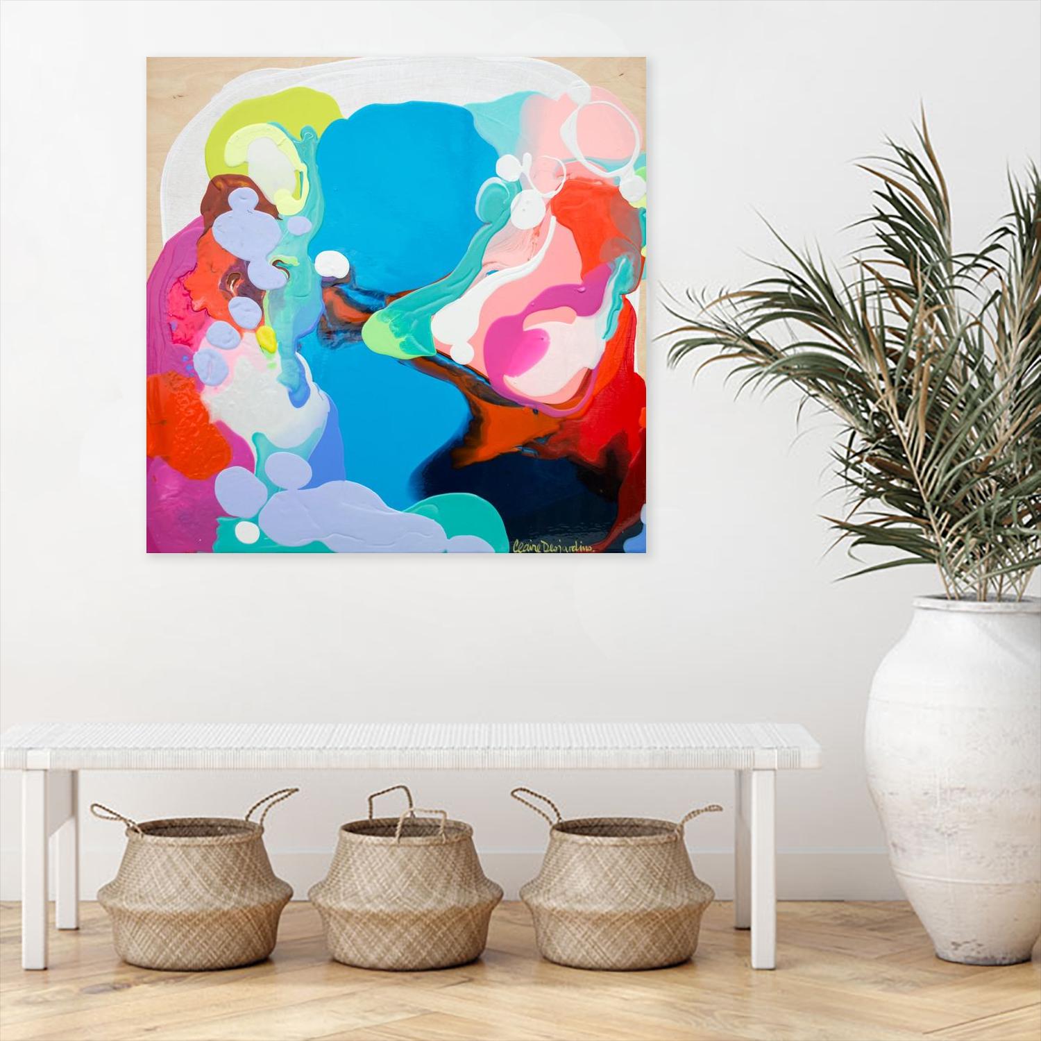 Traveling back in Time by Claire Desjardins on GIANT ART - red abstract canadian