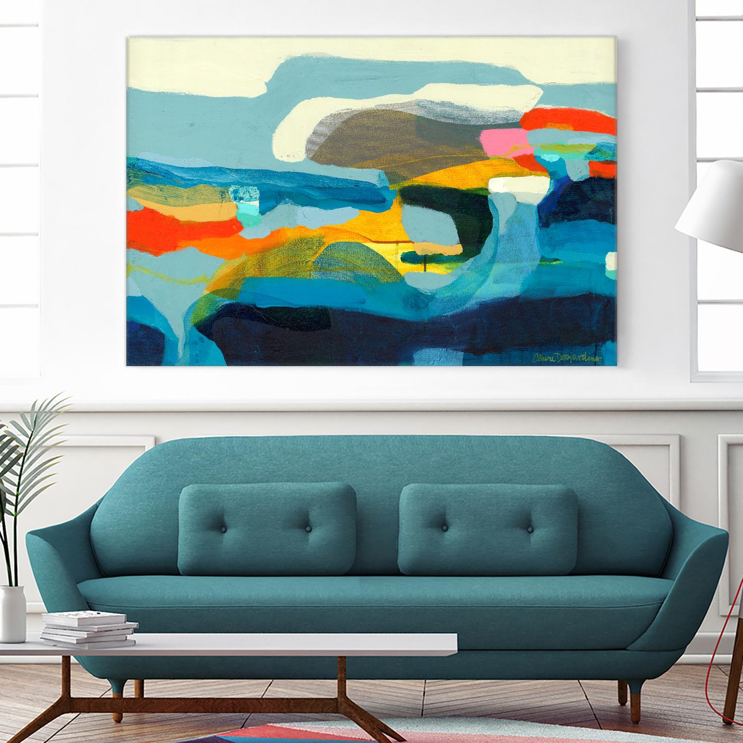 The Ebb and flow of seasons by Claire Desjardins on GIANT ART - yellow abstract