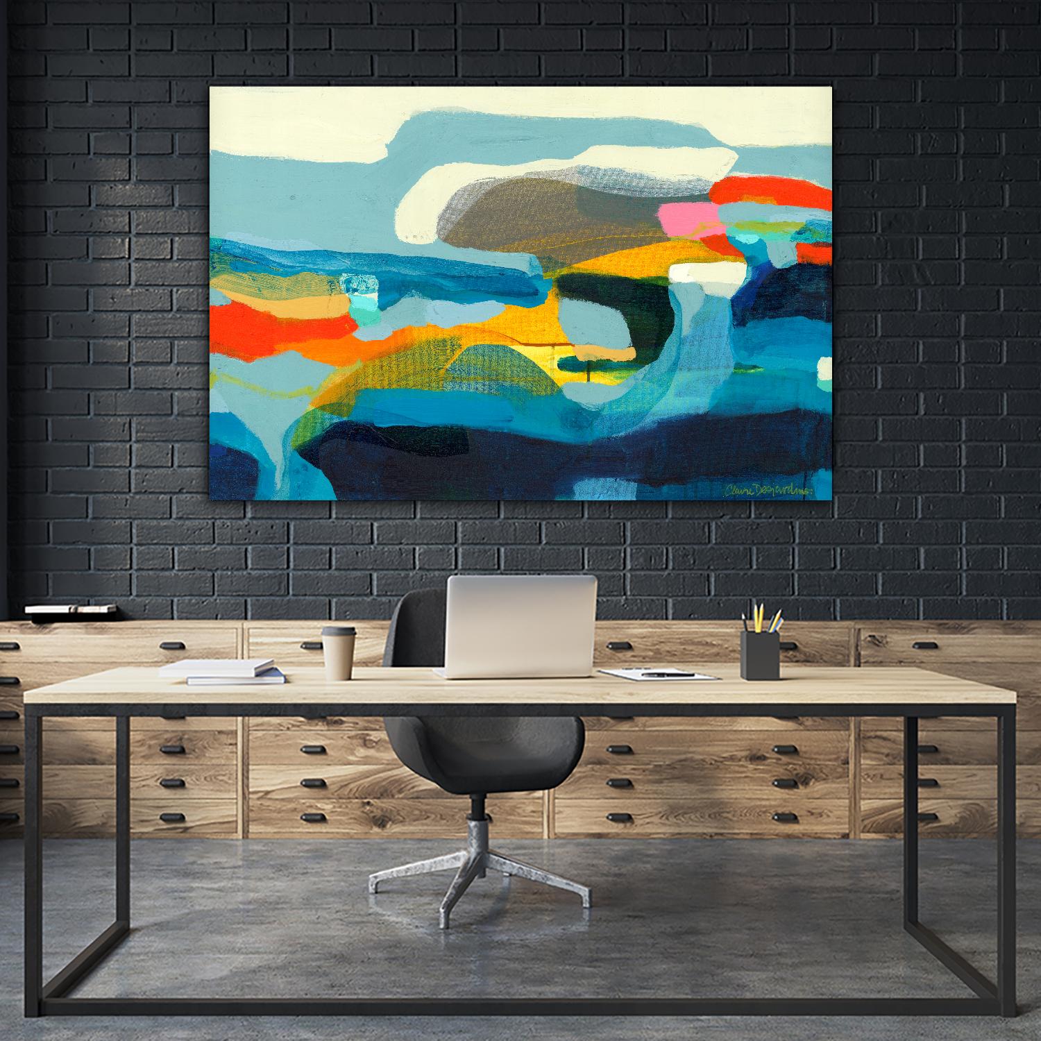 The Ebb and flow of seasons by Claire Desjardins on GIANT ART - yellow abstract