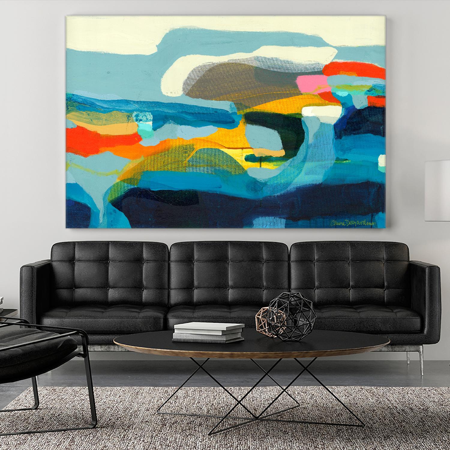 The Ebb and flow of seasons by Claire Desjardins on GIANT ART - yellow abstract