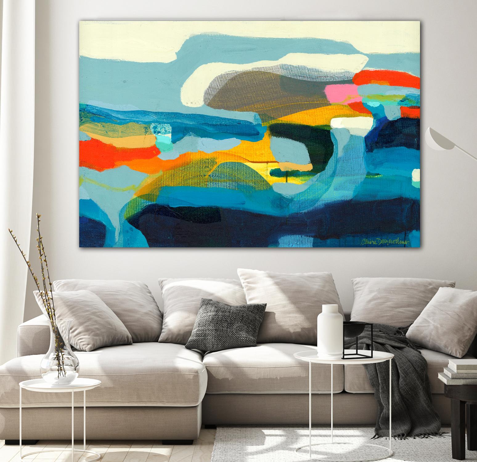 The Ebb and flow of seasons by Claire Desjardins on GIANT ART - yellow abstract