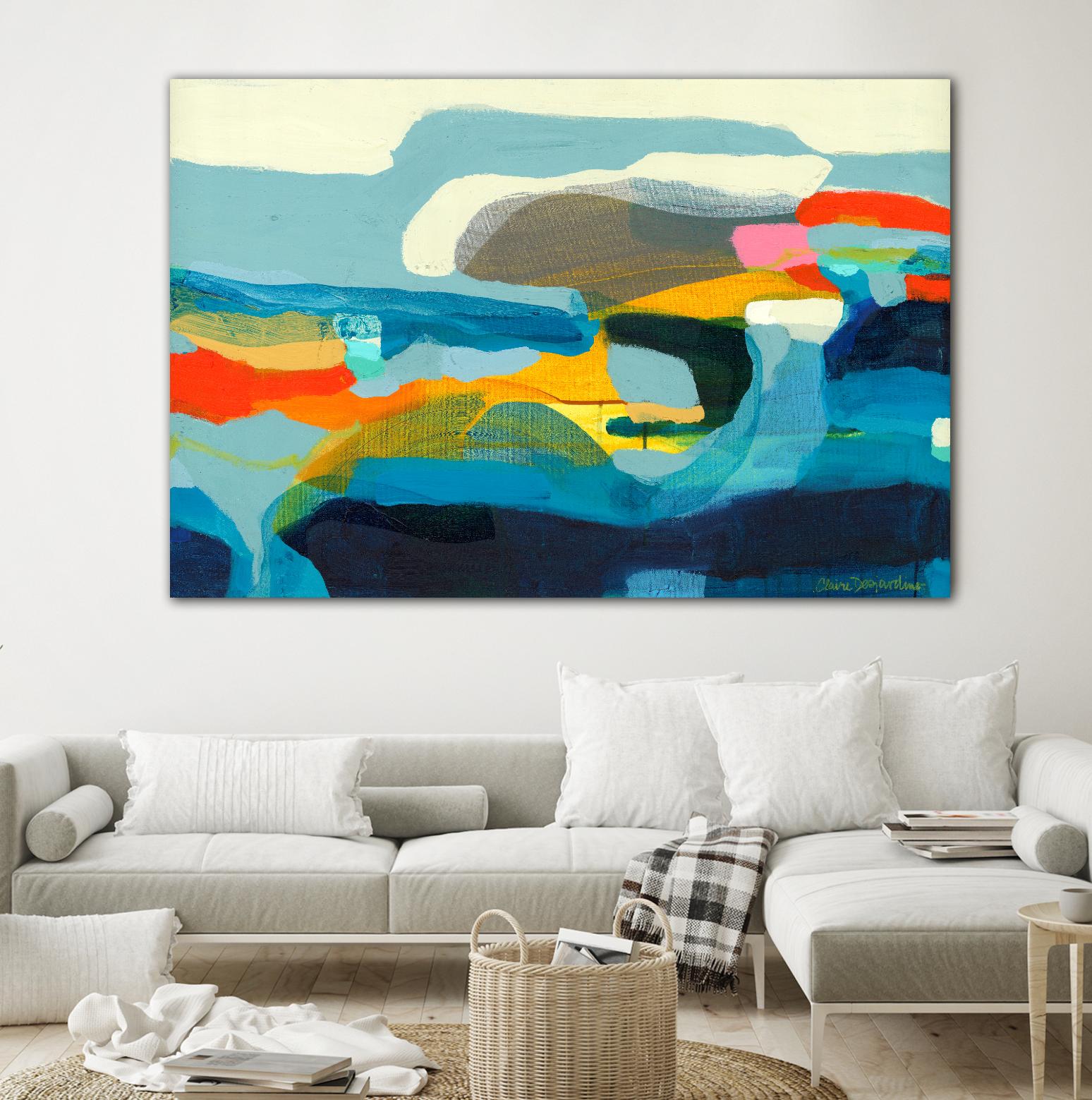 The Ebb and flow of seasons by Claire Desjardins on GIANT ART - yellow abstract
