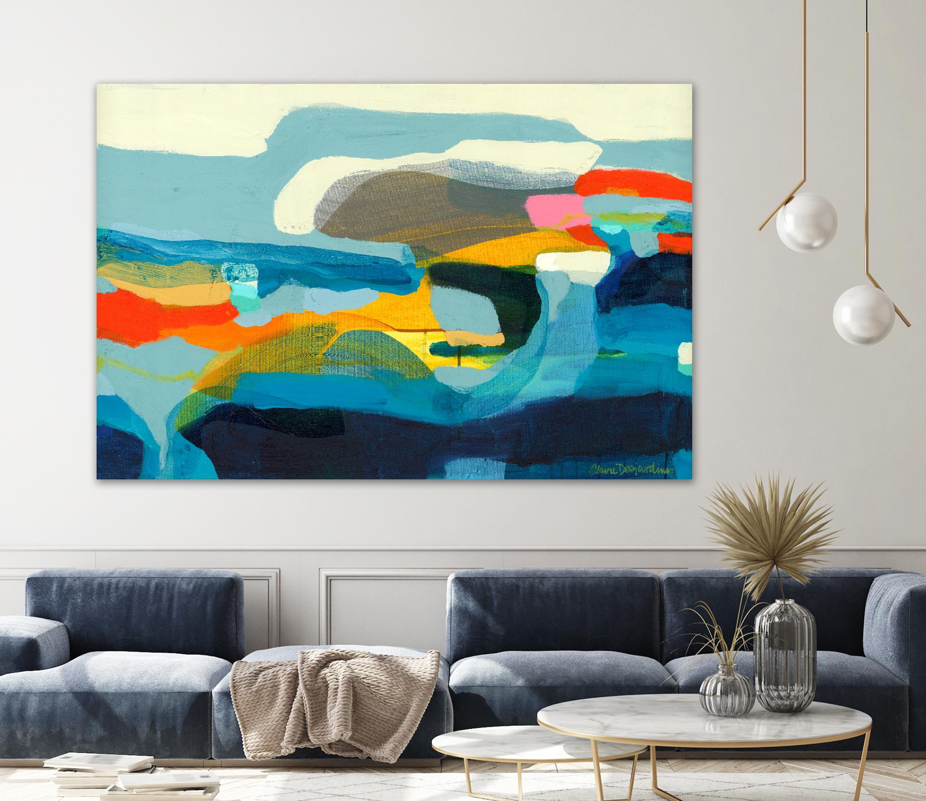 The Ebb and flow of seasons by Claire Desjardins on GIANT ART - yellow abstract