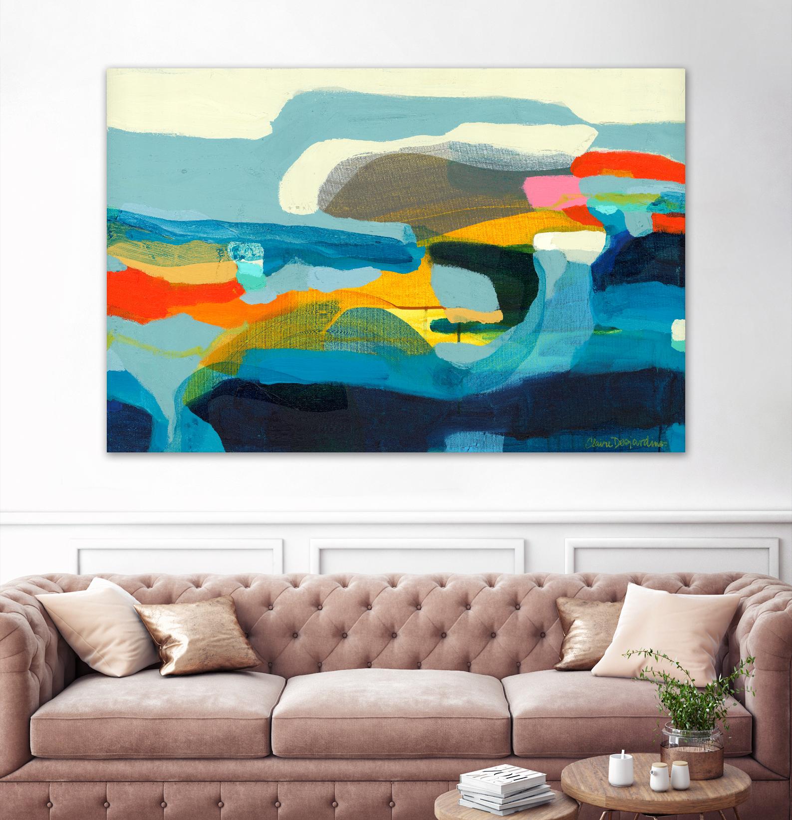 The Ebb and flow of seasons by Claire Desjardins on GIANT ART - yellow abstract
