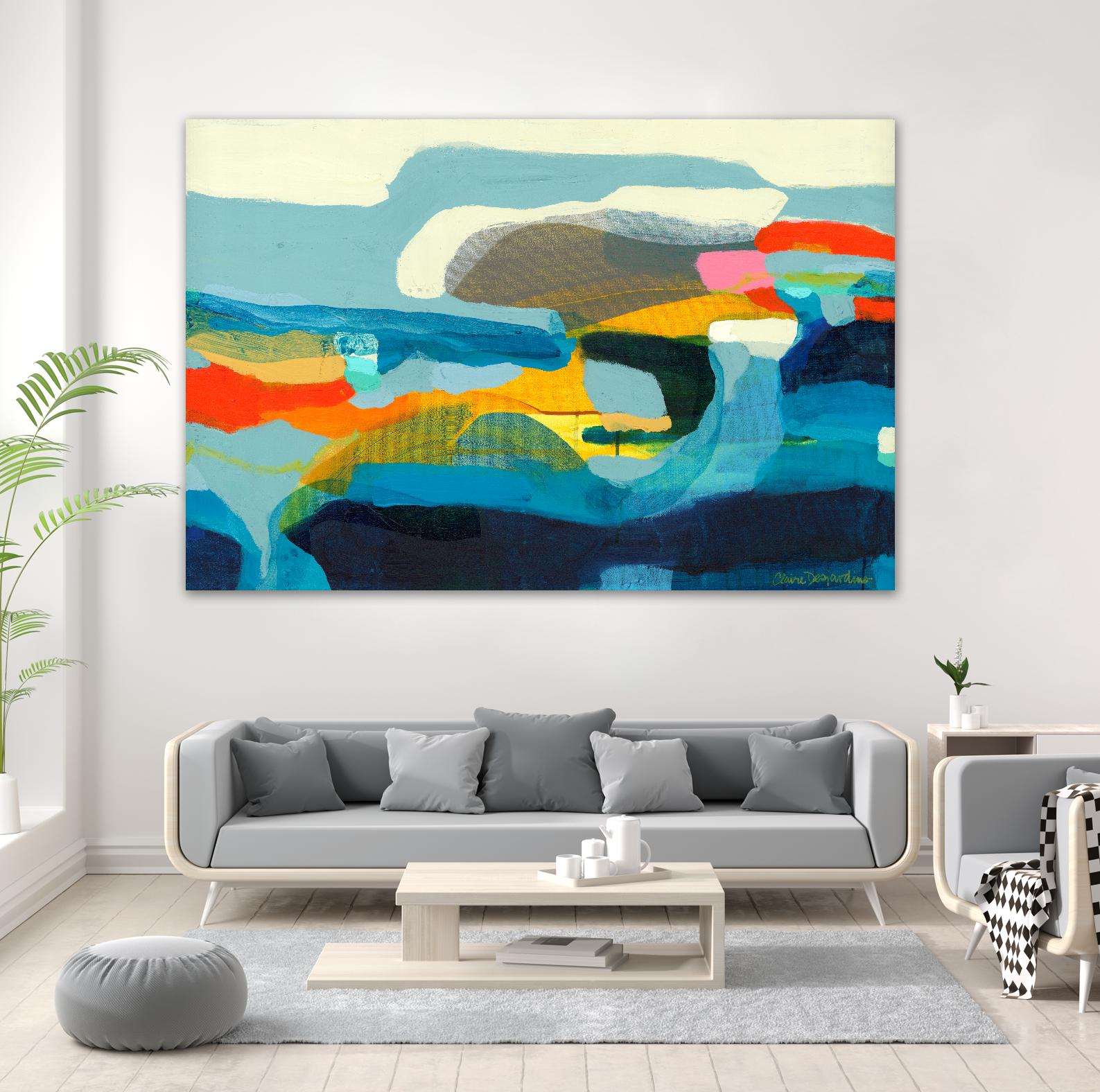 The Ebb and flow of seasons by Claire Desjardins on GIANT ART - yellow abstract