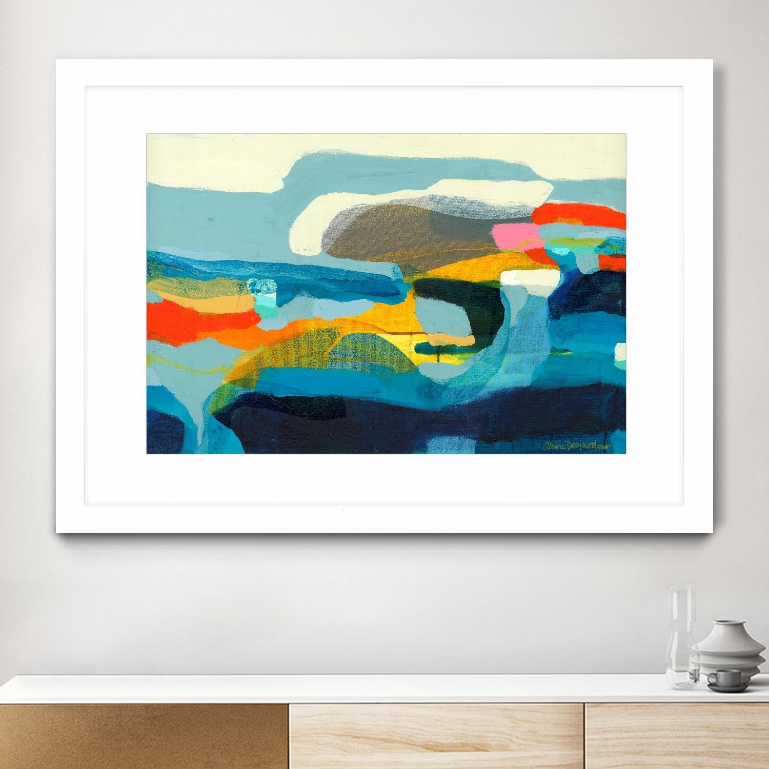 The Ebb and flow of seasons by Claire Desjardins on GIANT ART - red abstract canadian