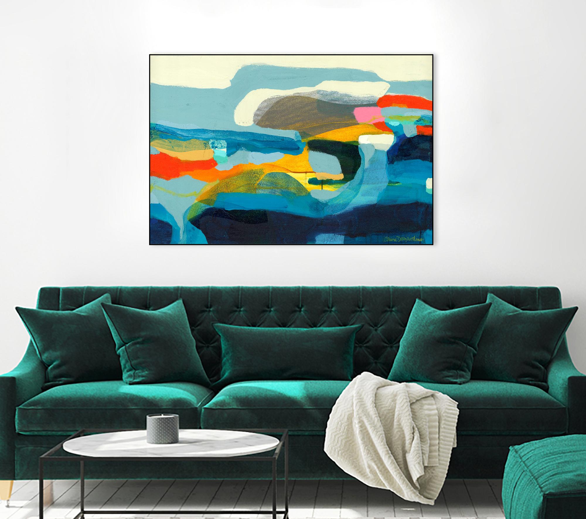 The Ebb and flow of seasons by Claire Desjardins on GIANT ART - yellow abstract