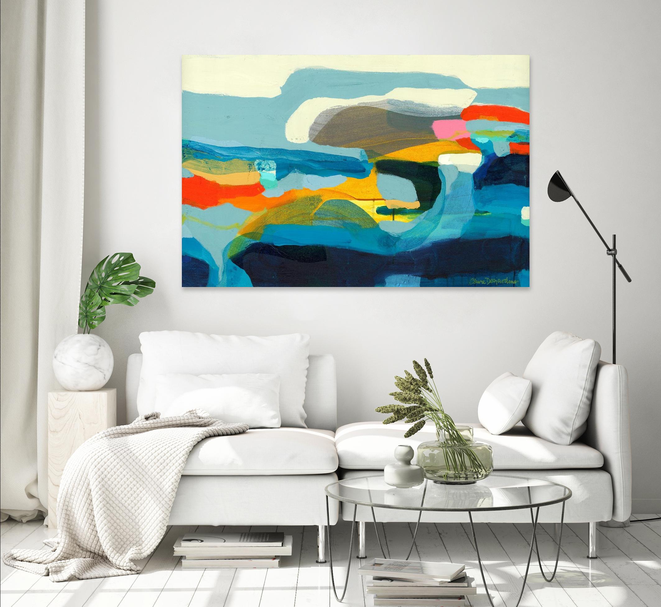 The Ebb and flow of seasons by Claire Desjardins on GIANT ART - red abstract canadian