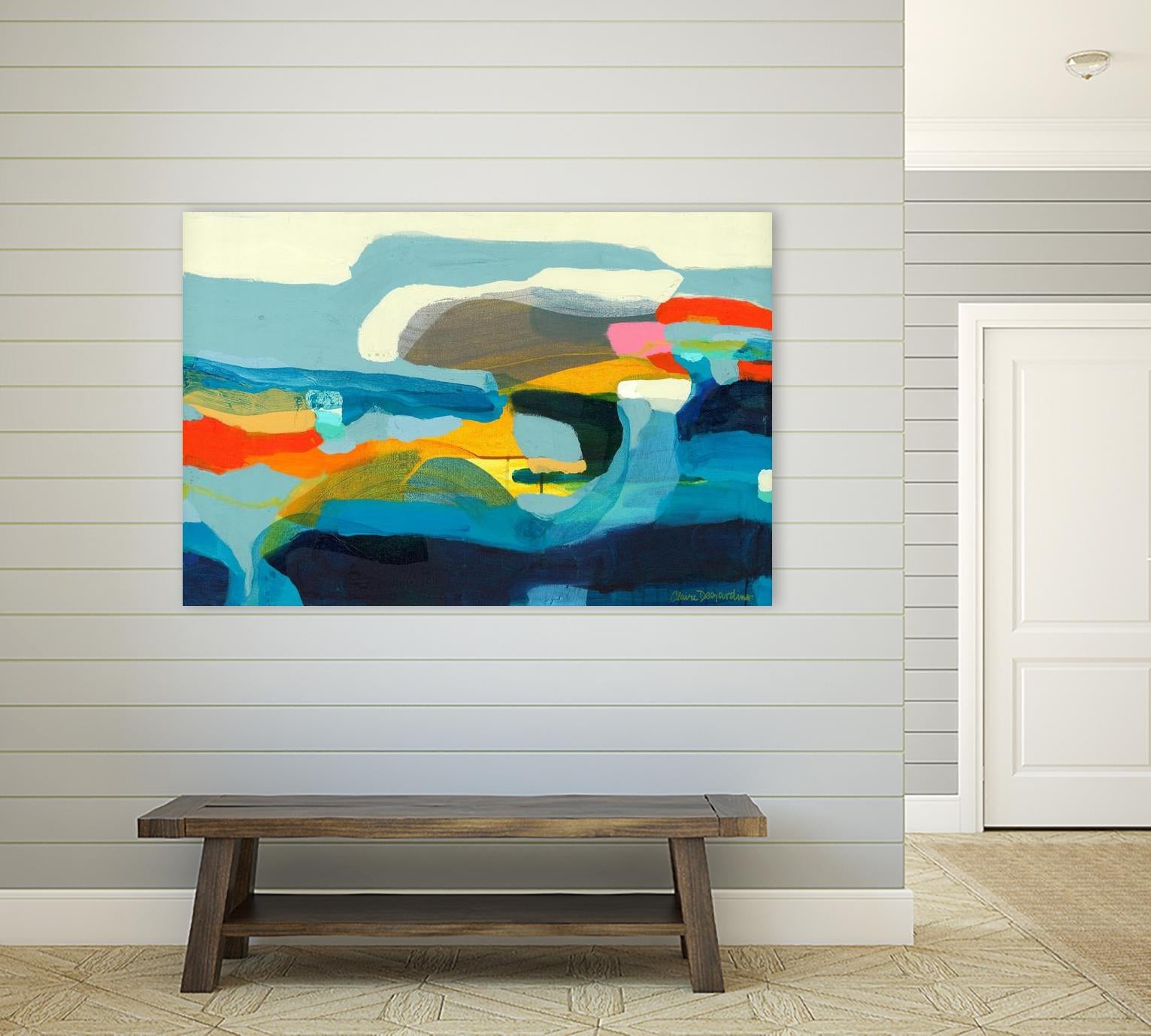 The Ebb and flow of seasons by Claire Desjardins on GIANT ART - red abstract canadian