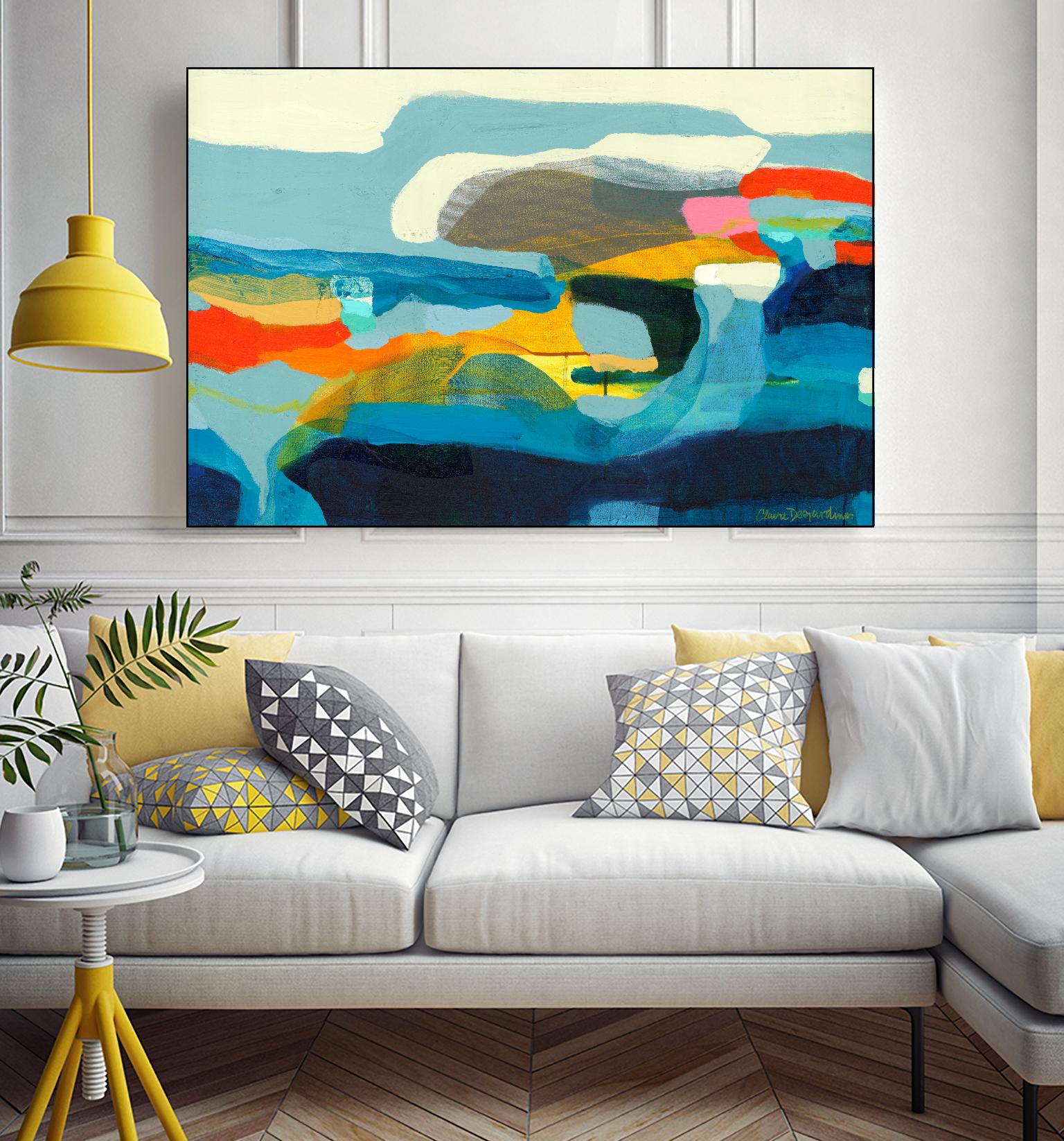 The Ebb and flow of seasons by Claire Desjardins on GIANT ART - yellow abstract