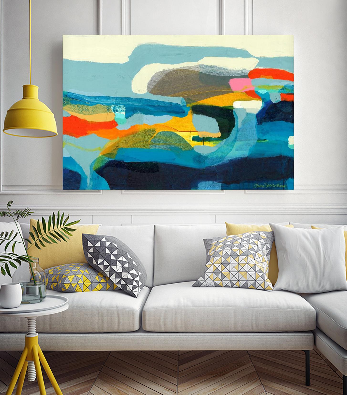 The Ebb and flow of seasons by Claire Desjardins on GIANT ART - red abstract canadian